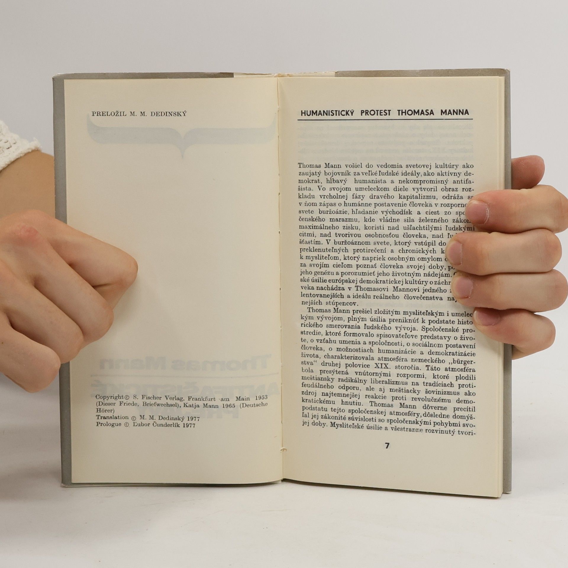 Thomas Mann Antifašistické prejavy