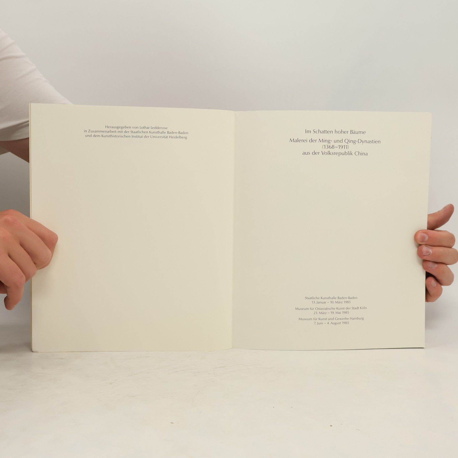Lothar Ledderose Im Schatten hoher Baume