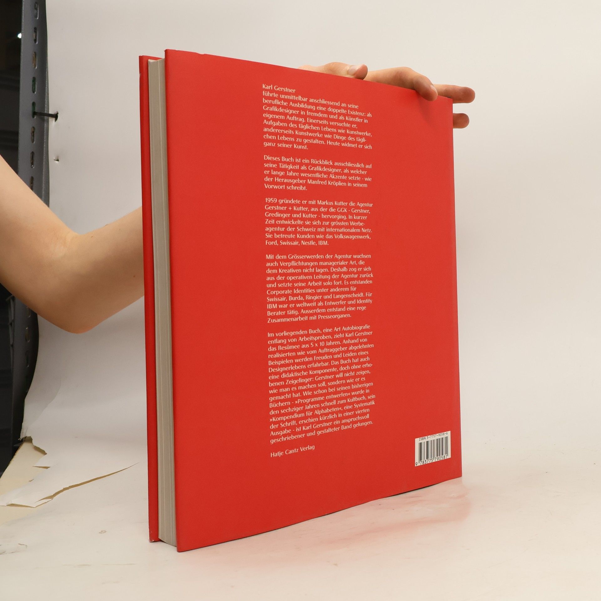 Karl Gerstner Rückblick auf 5 x 10 Jahre Graphik-Design etc.
