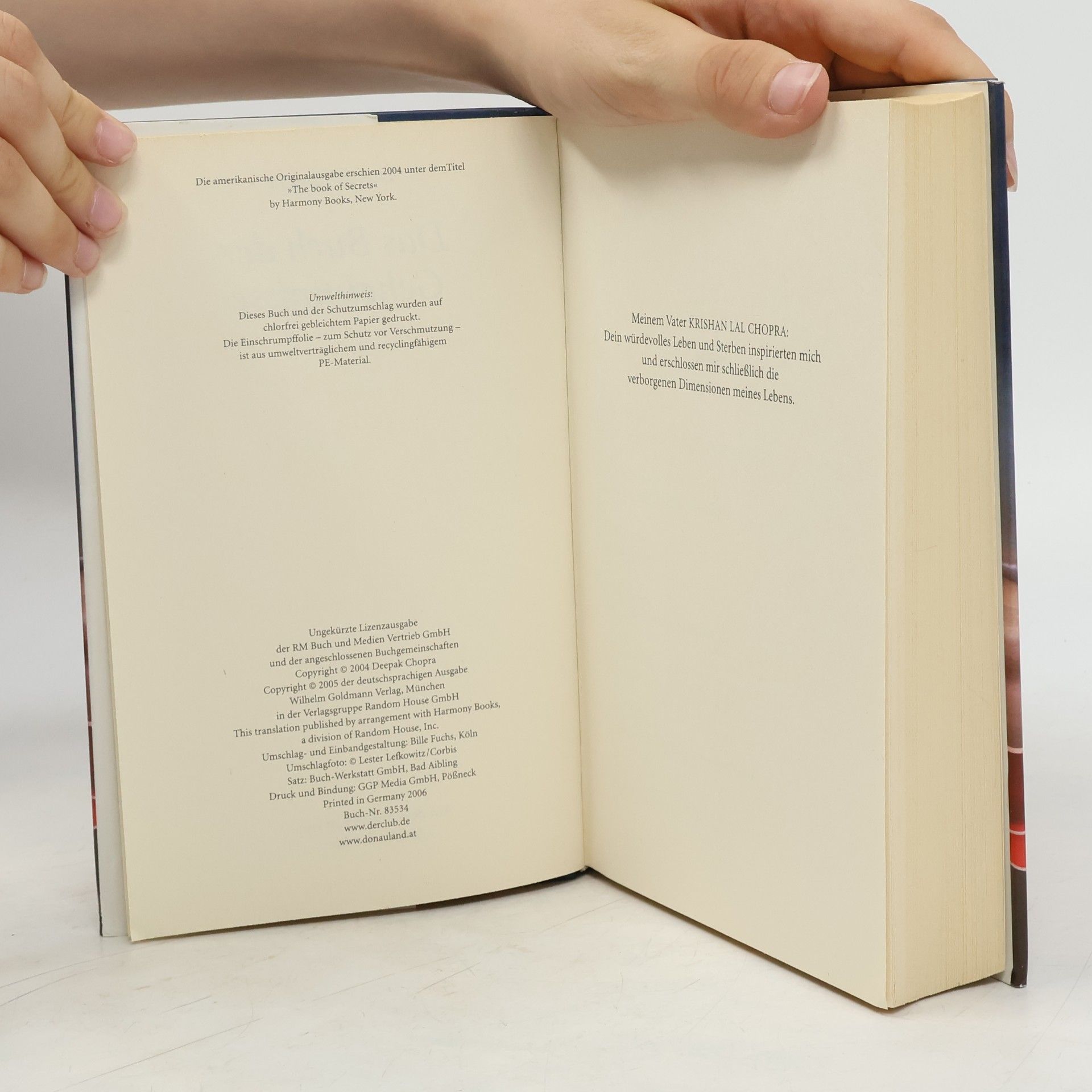 Deepak Chopra Das Buch der Geheimnisse