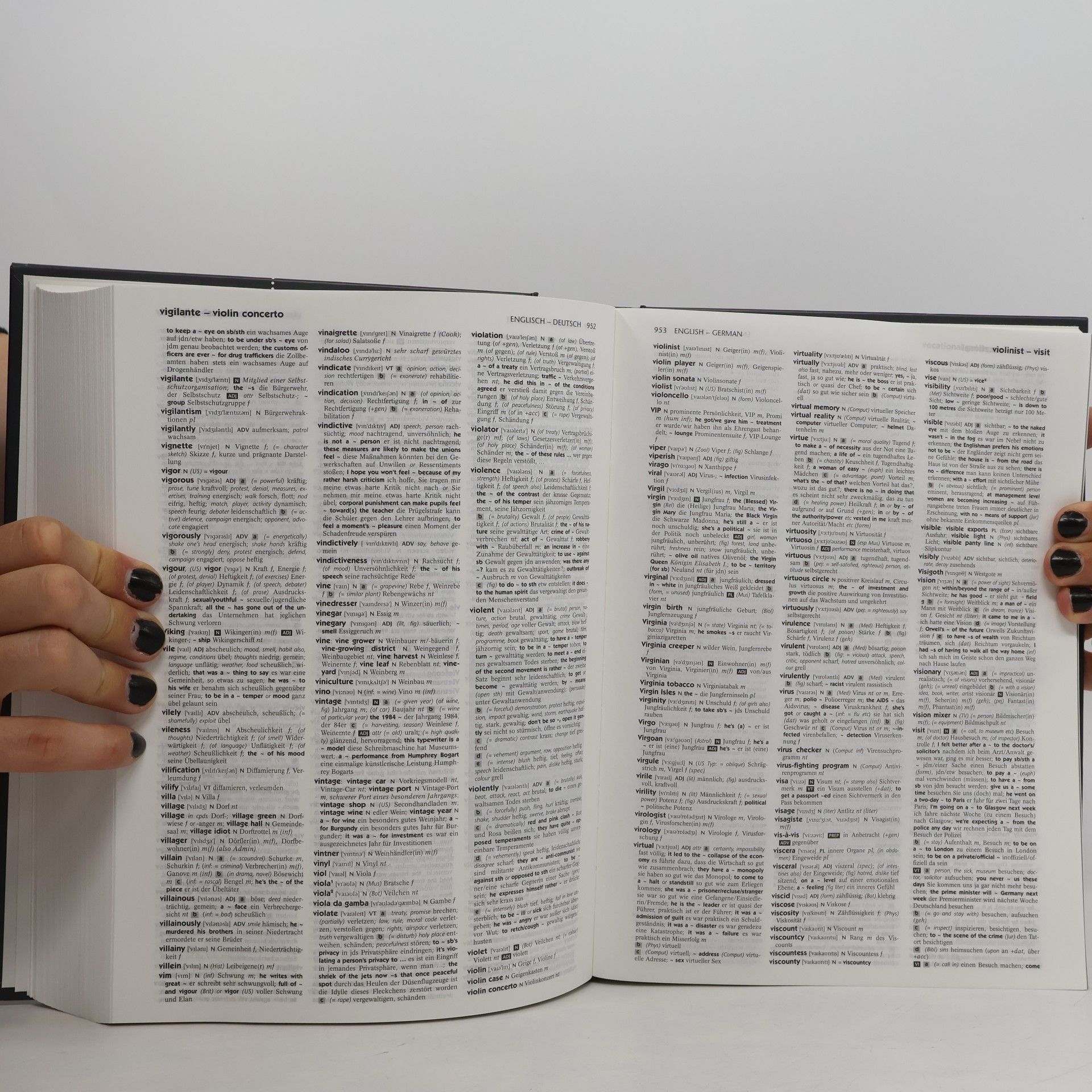 German Dictionary Complete and Unabridged