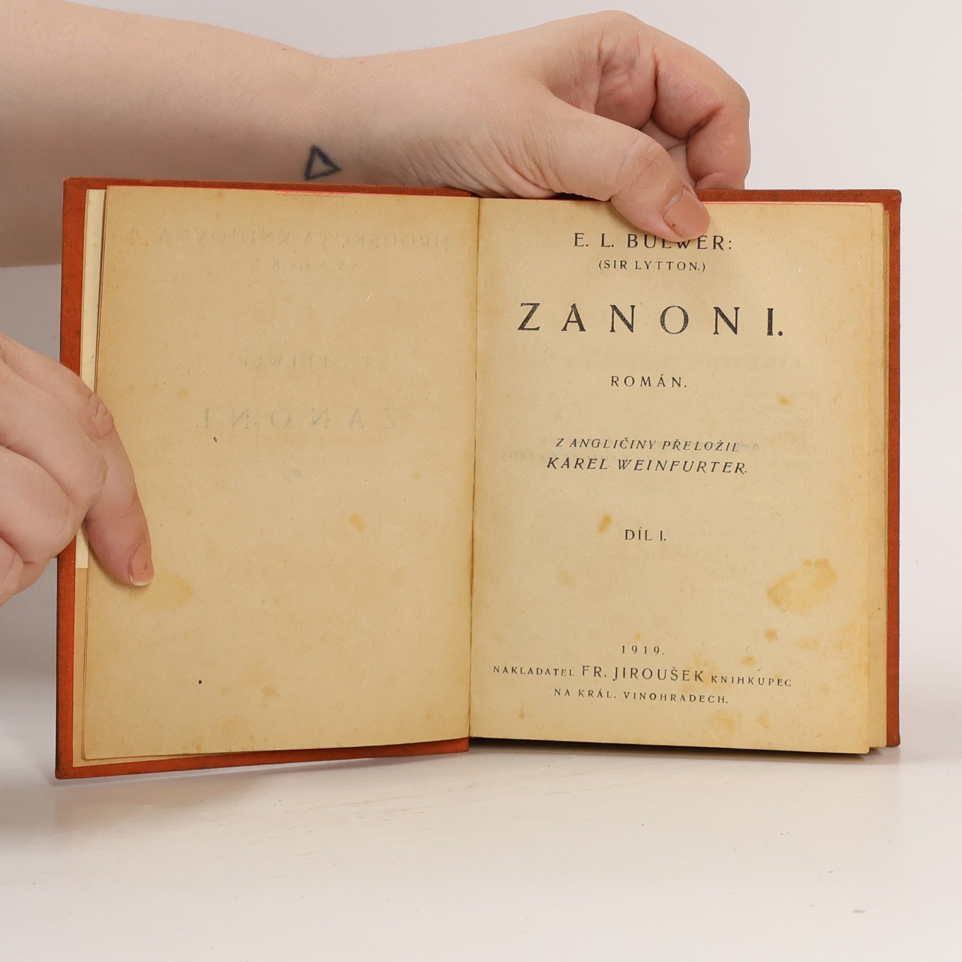 Edward Bulwer-Lytton Zanoni 1
