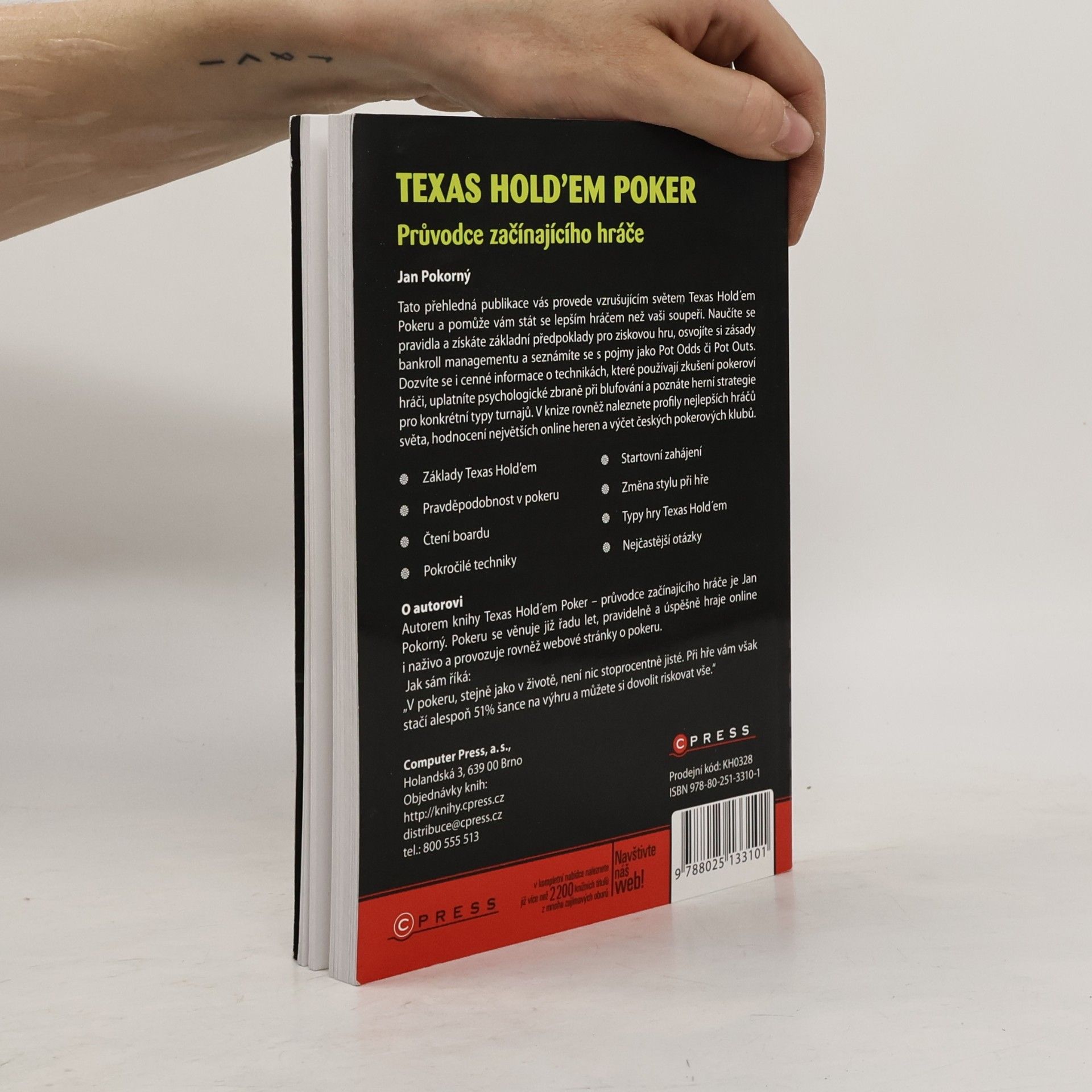 Jan Pokorný Texas Hold'em poker: Průvodce začínajícího hráče