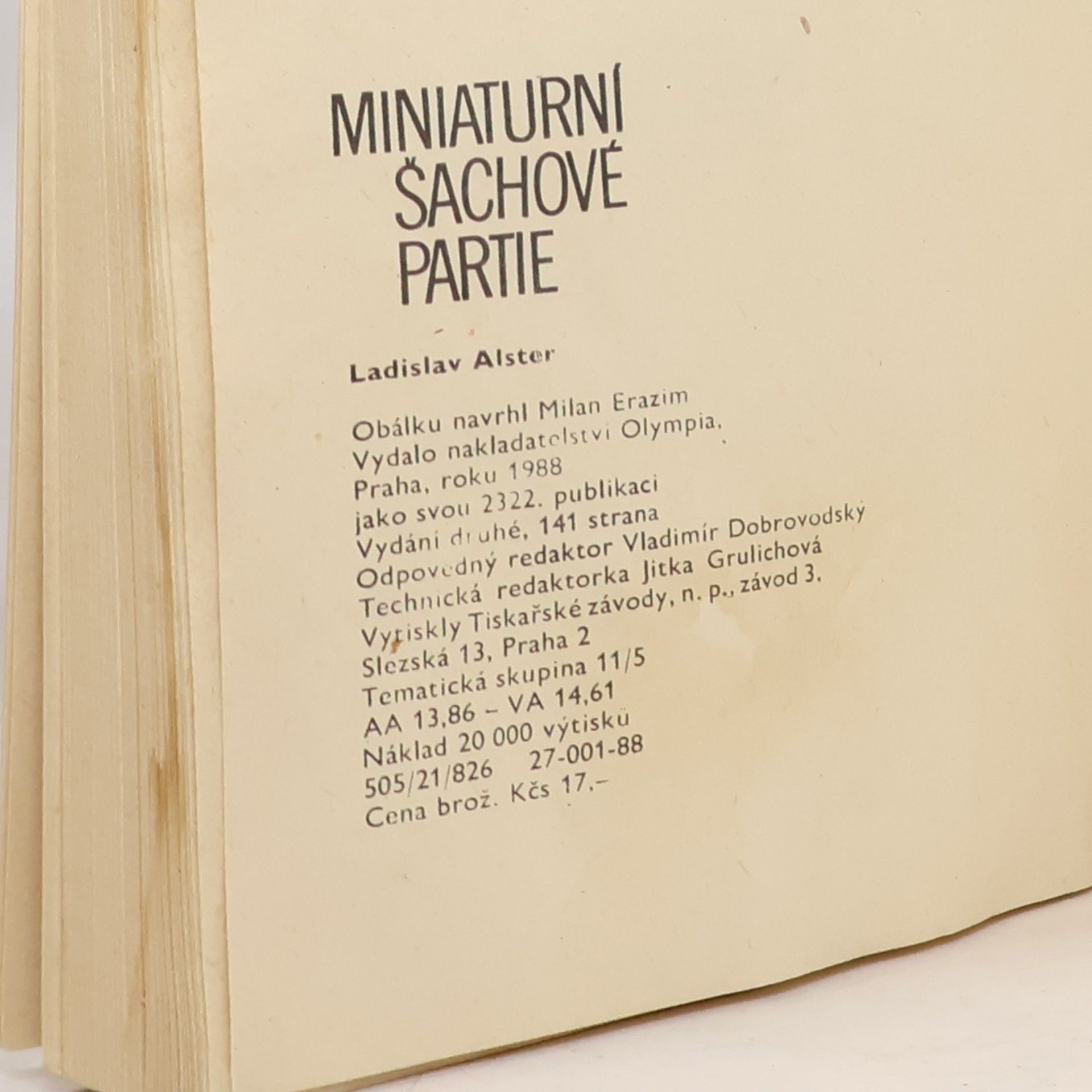 Ladislav Alster Miniaturní šachové partie