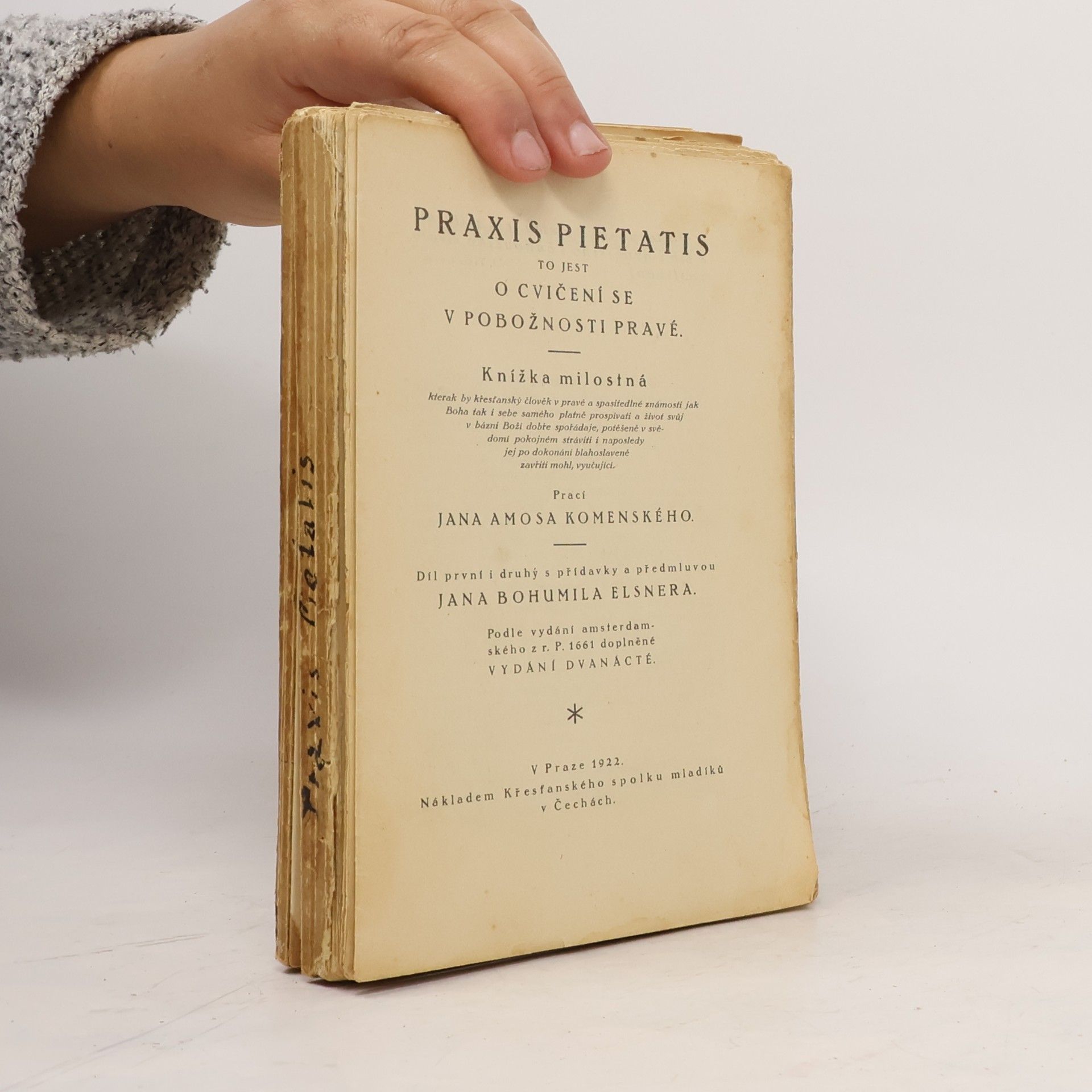 Johann Amos Comenius Praxis pietatis