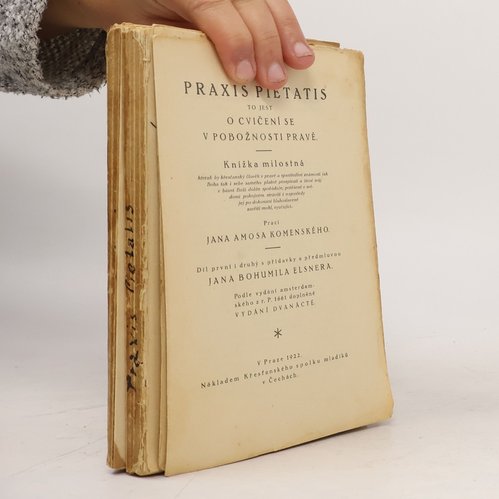 Johann Amos Comenius Praxis pietatis