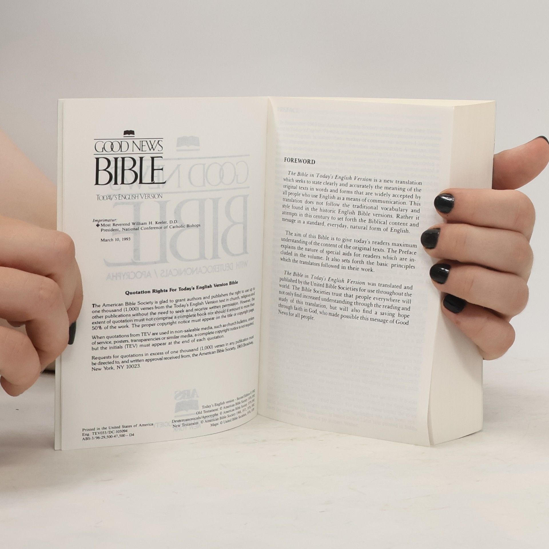 Various authors Good News Bible with Apocrypha/Deuterocanonical