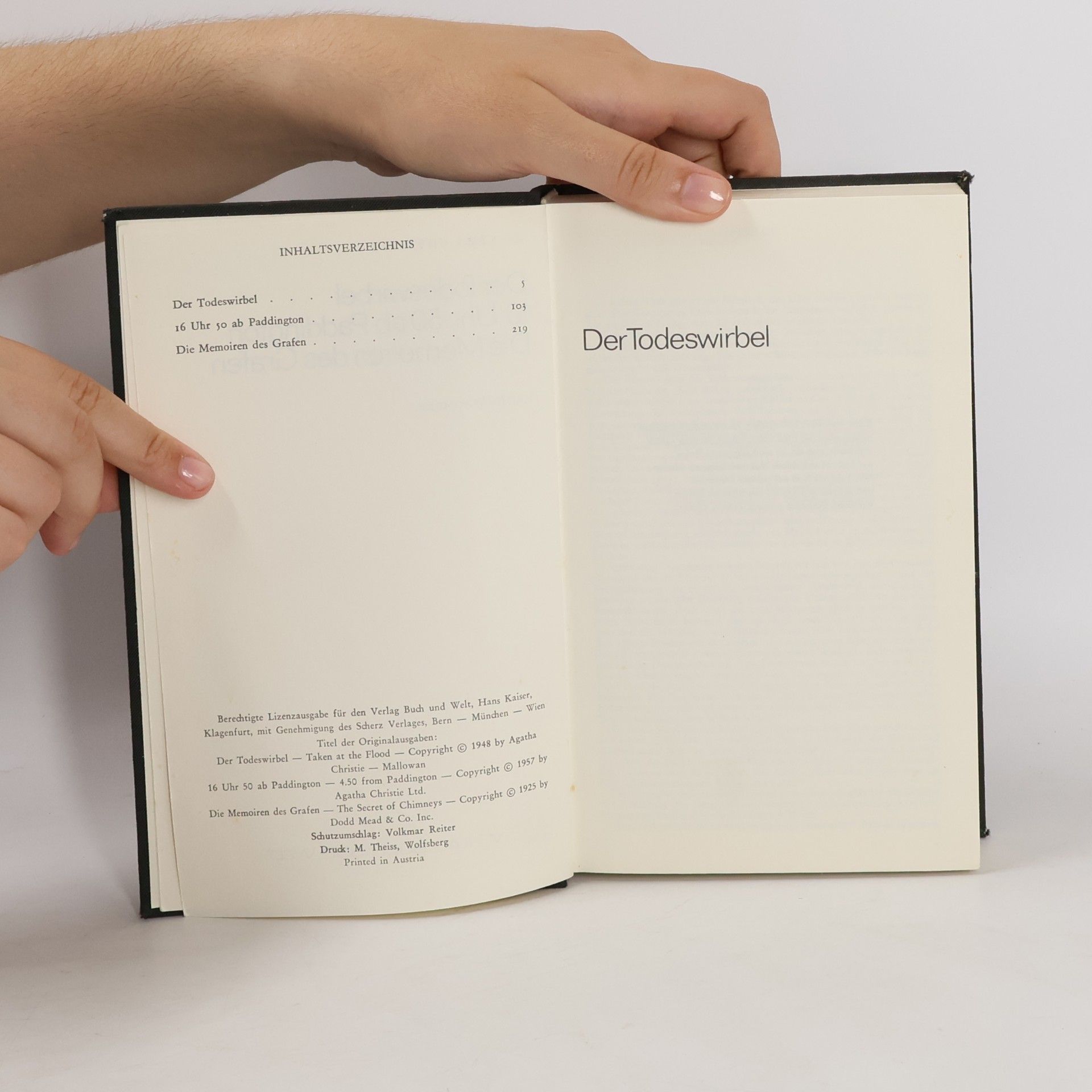 Agatha Christie Der Todeswirbel. 16 Uhr 50 ab Paddington. Die Memoiren des Grafen