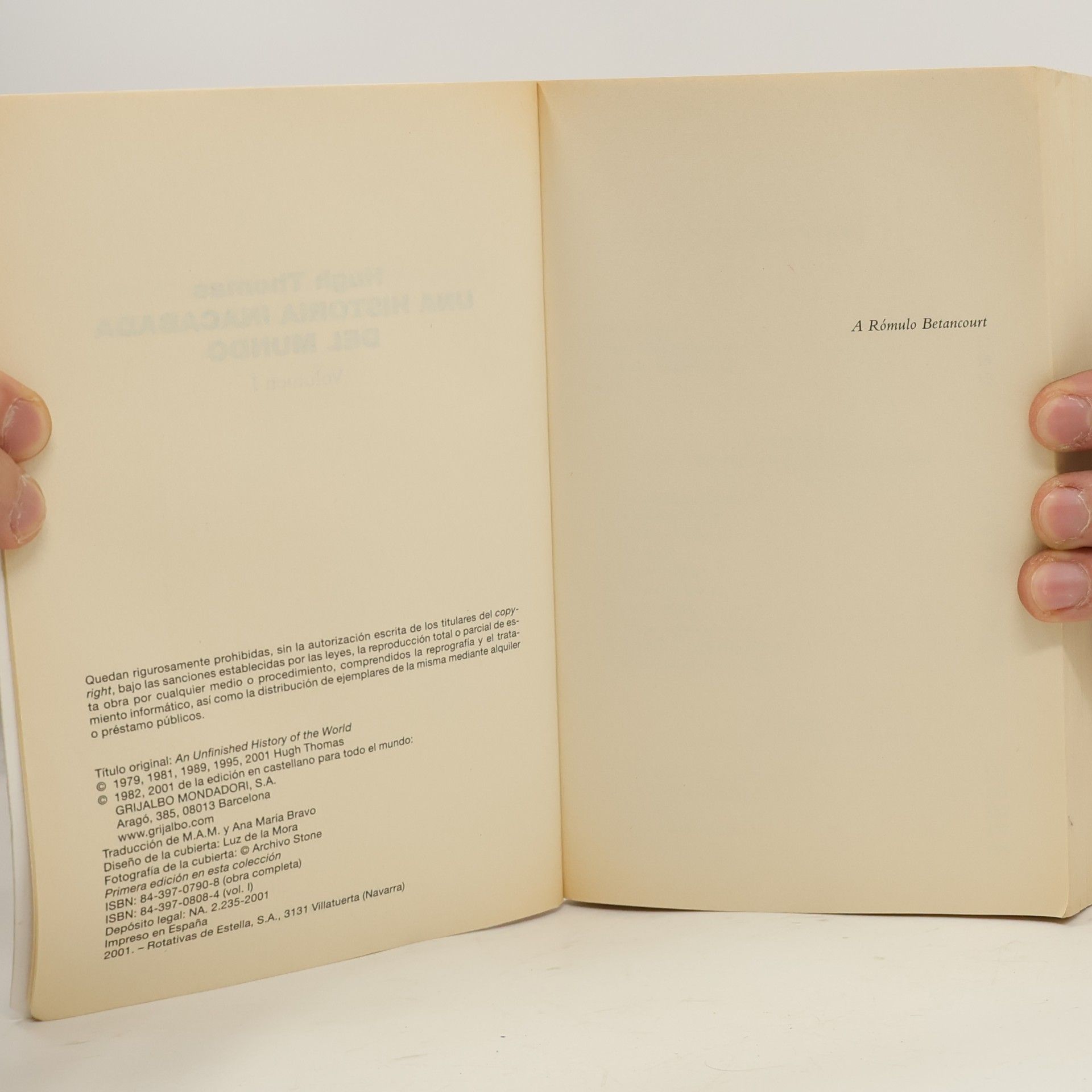 Hugh Thomas Una historia inacabada del mundo I