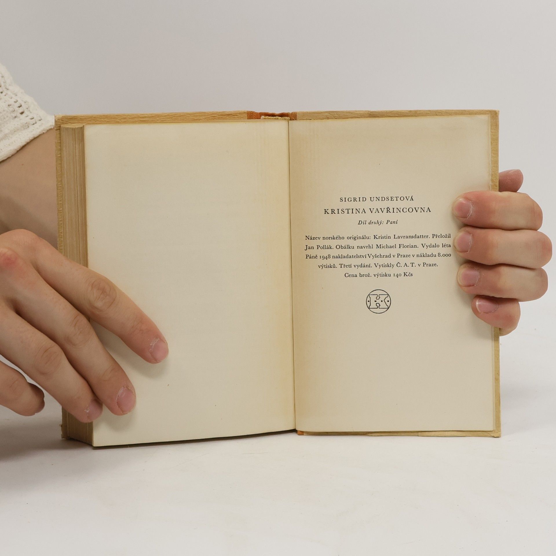 Sigrid Undset Kristina Vavřincovna 2. díl