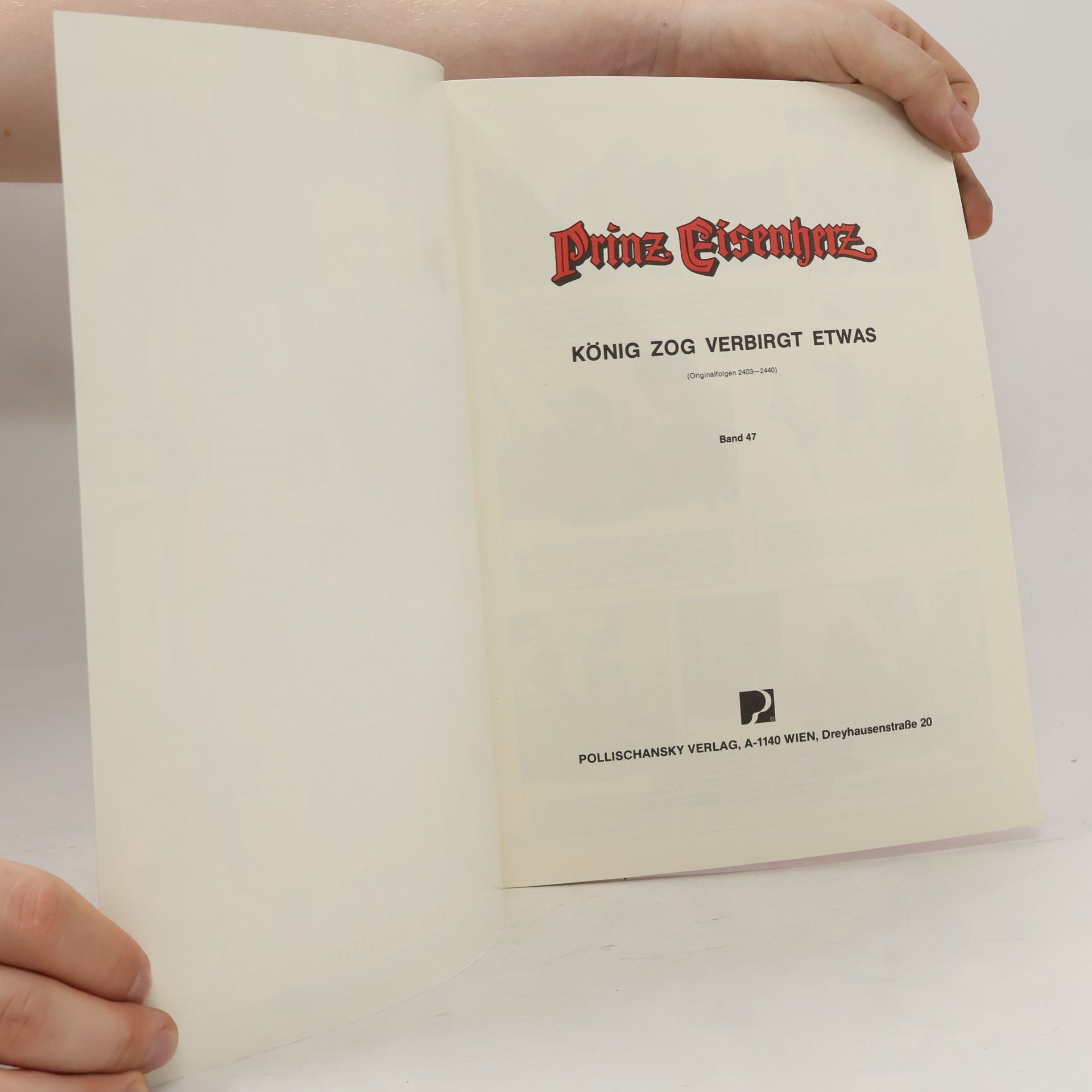 Autorenkollektiv Prinz Eisenherz, Bd.47, König Zog Verbirgt Etwas