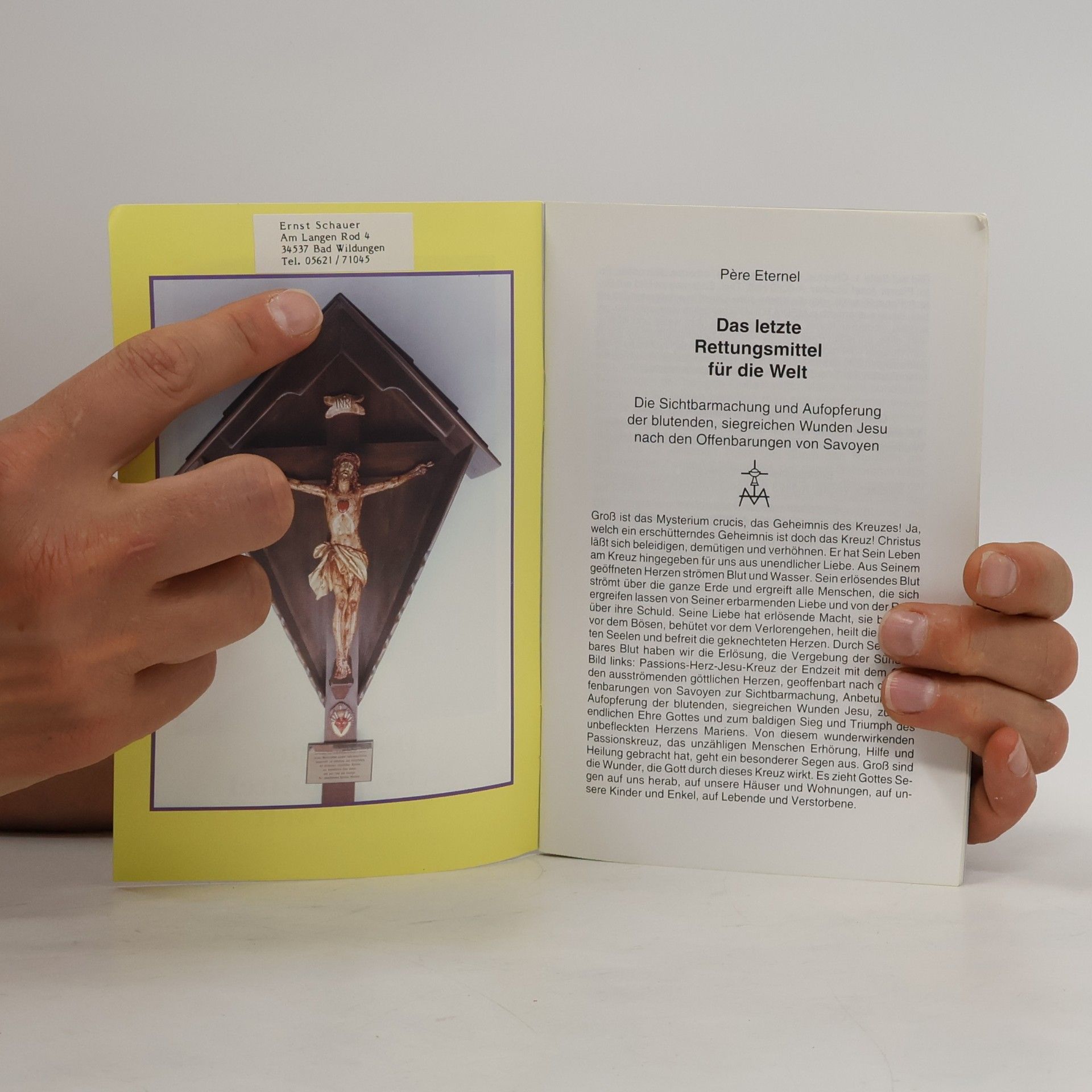 Collectif d'auteurs Die Aufopferung der Wunden Jesu