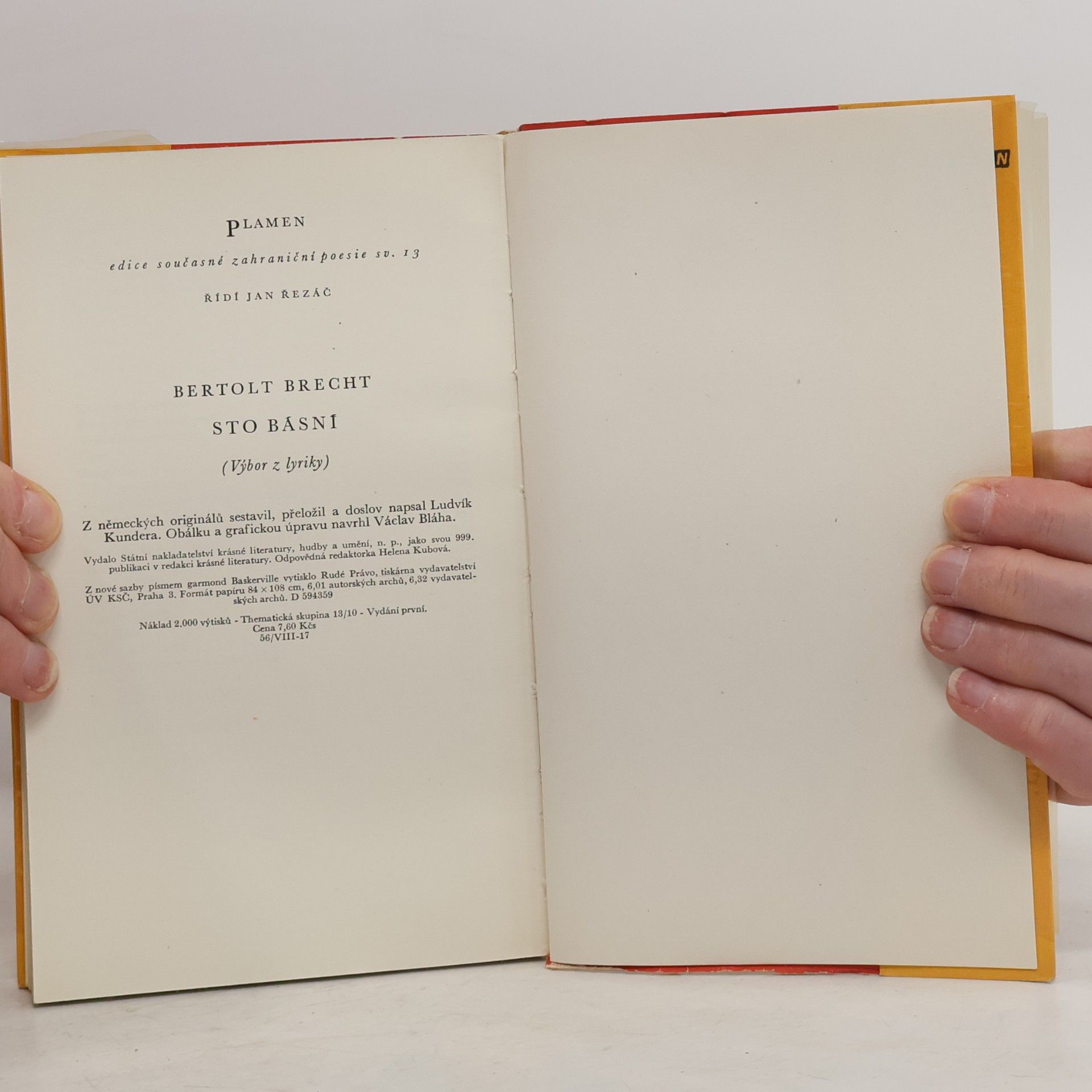 Bertolt Brecht Sto básní