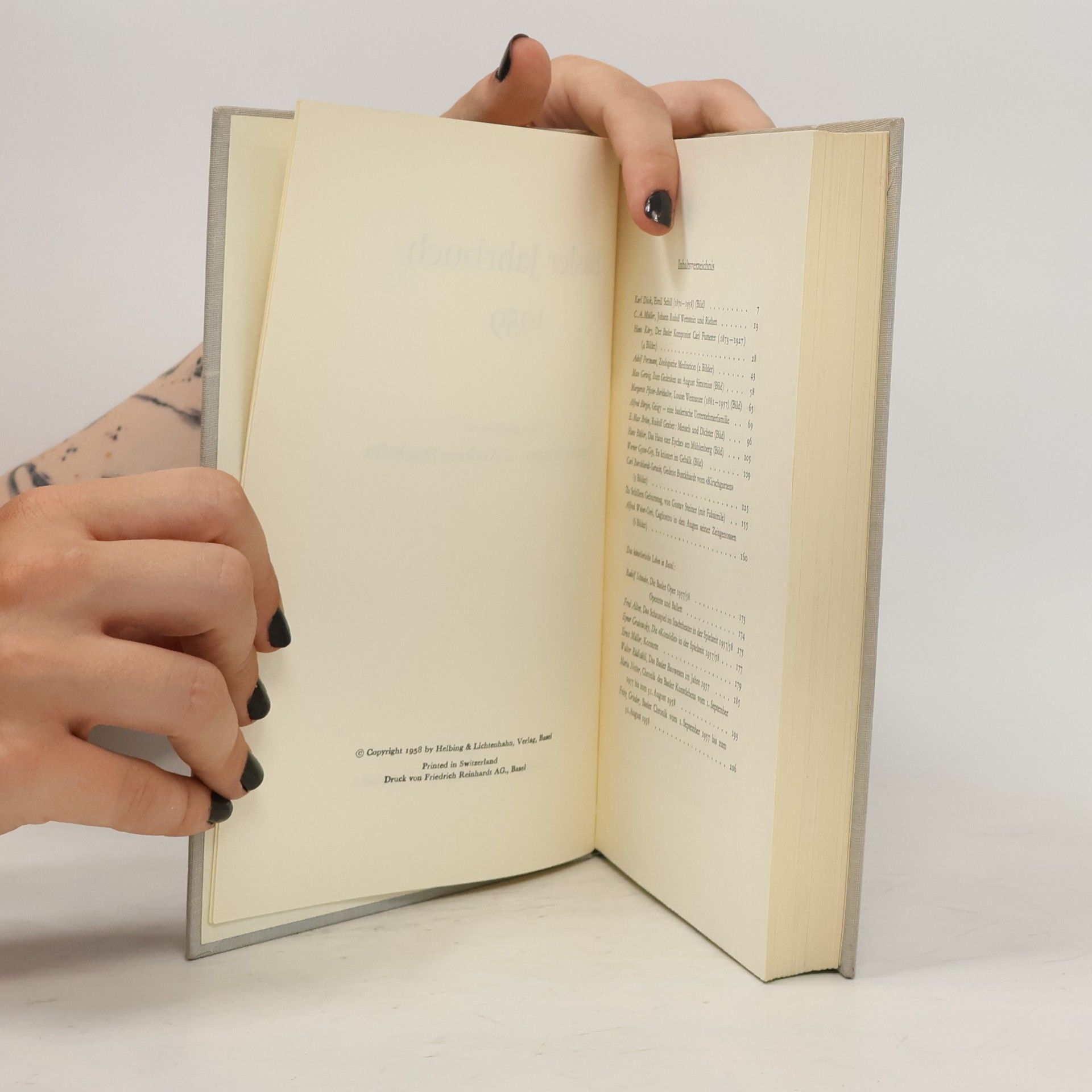 Autorenkollektiv Basler Jahrbuch 1959
