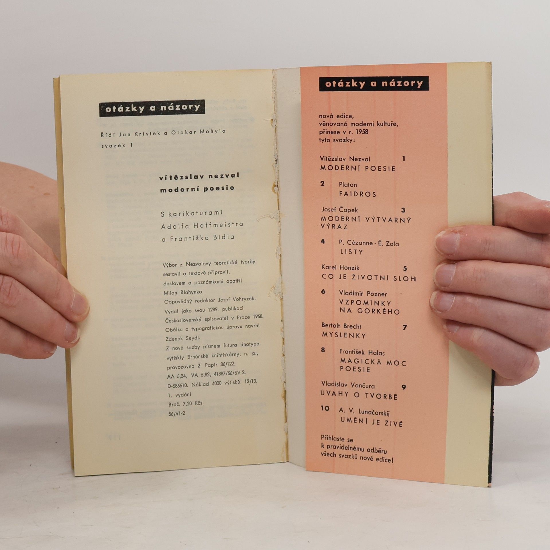 Vítězslav Nezval Moderní poesie