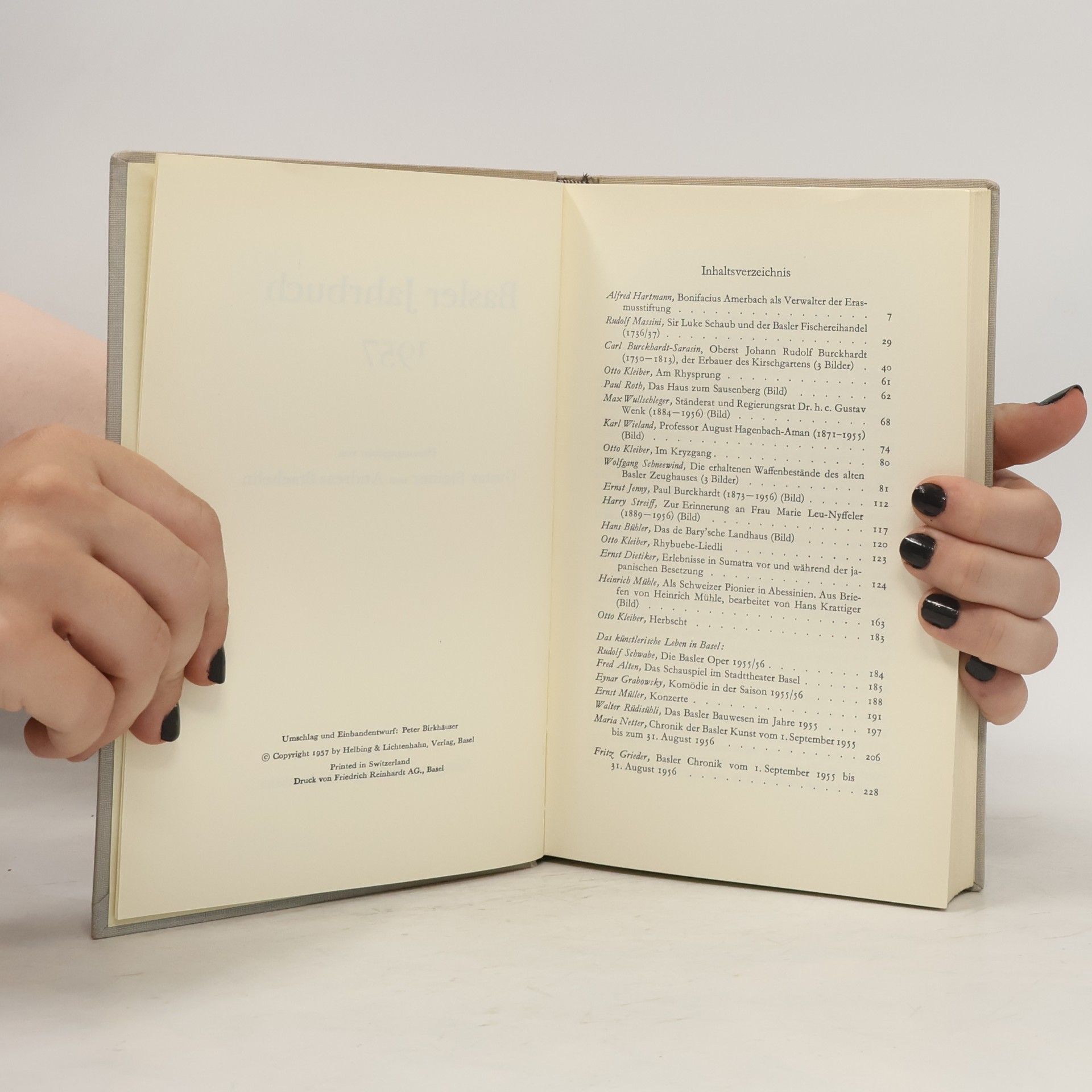 Autorenkollektiv Basler Jahrbuch 1957