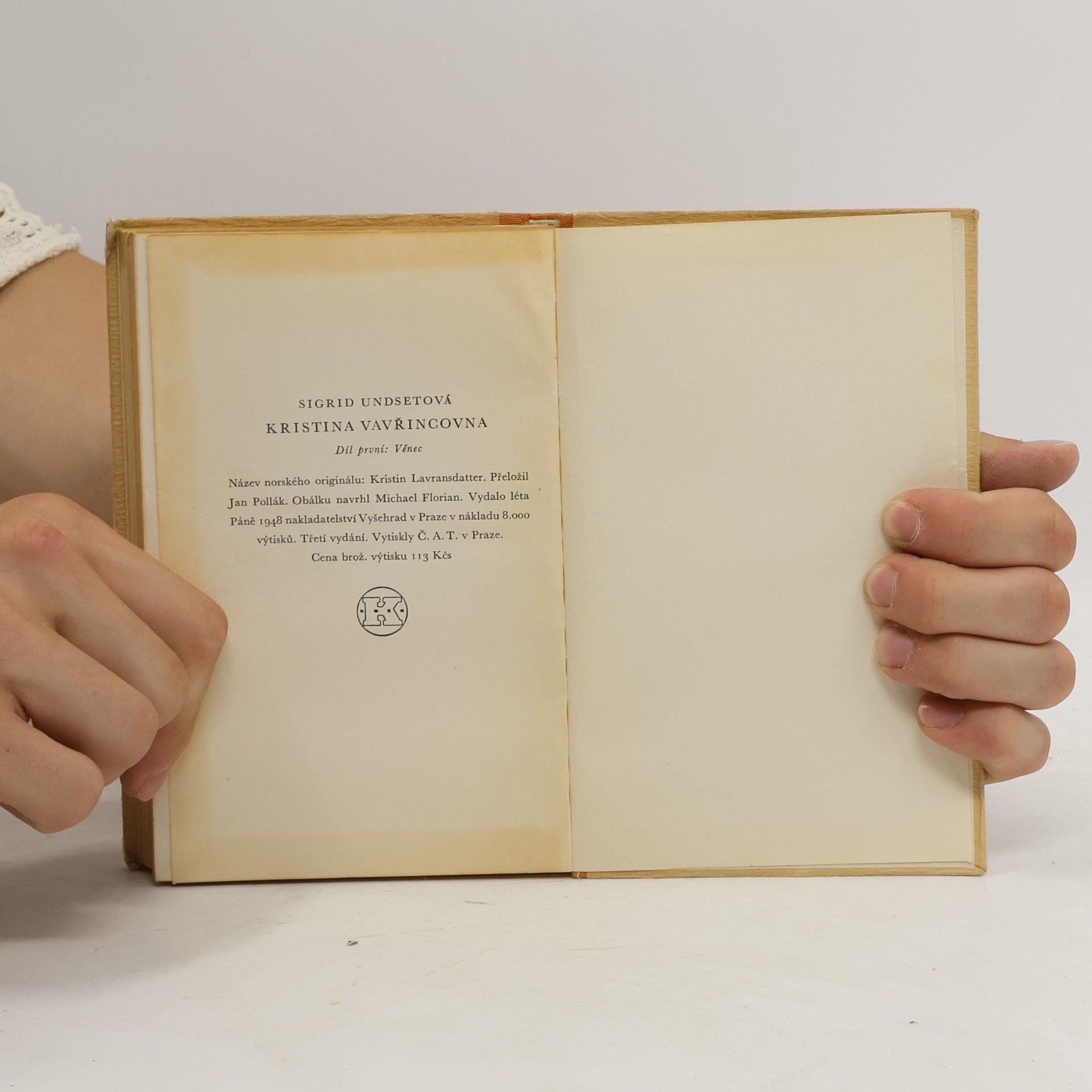 Sigrid Undset Kristina Vavřincovna 1. díl