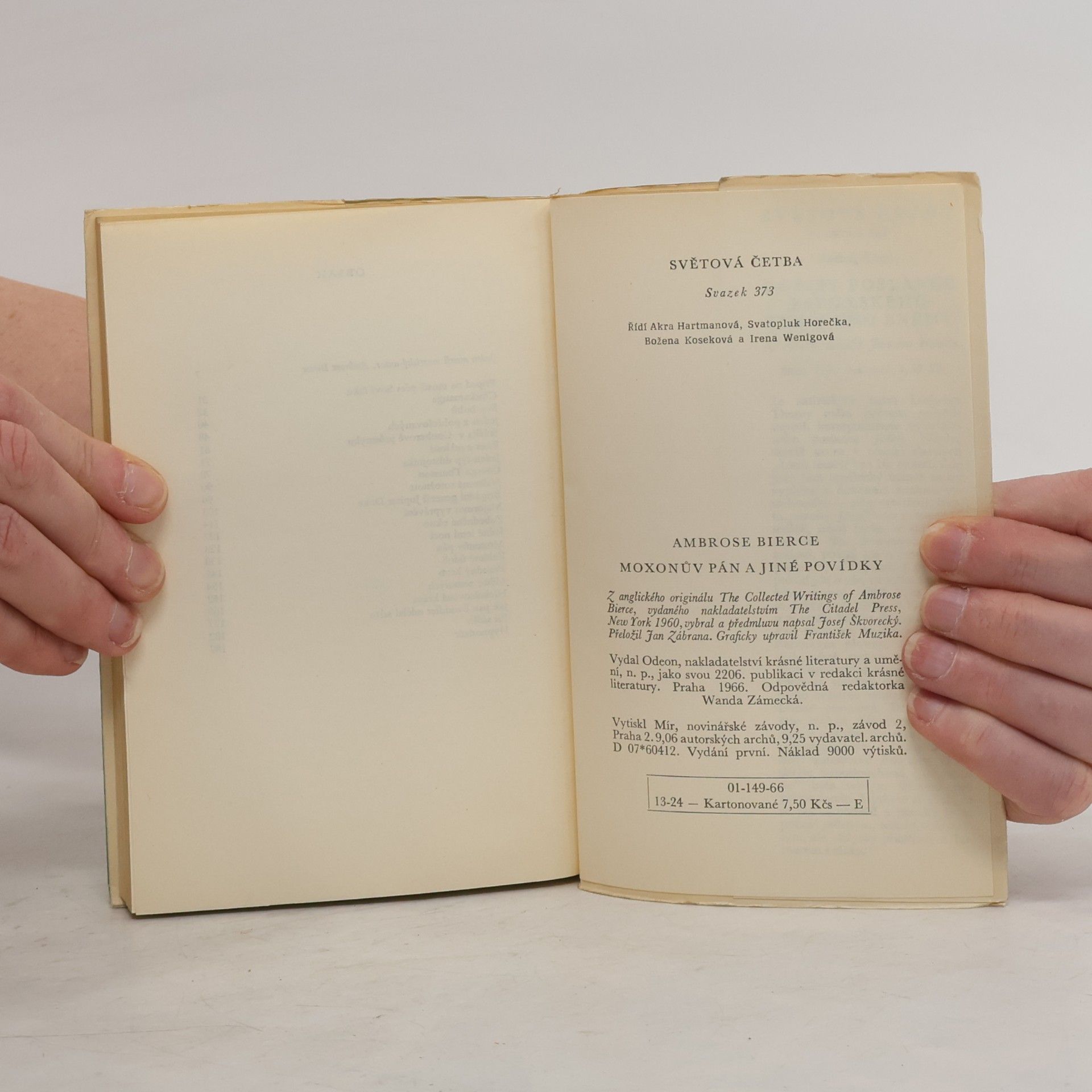 Ambrose Bierce Moxonův pán a jiné povídky