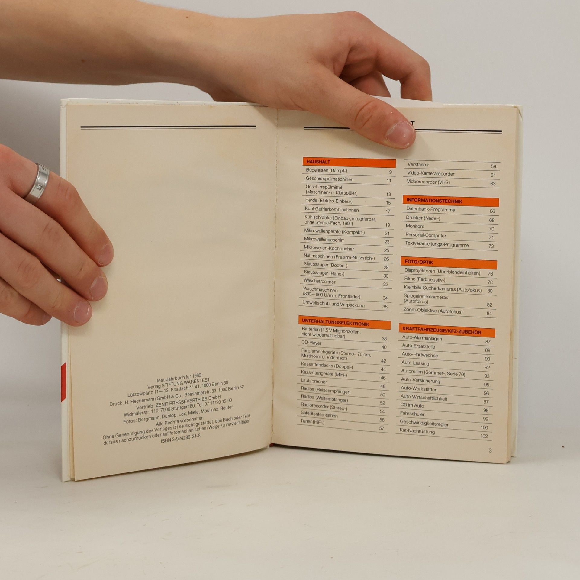 Kolektiv autorů Test Jahrbuch für 1989