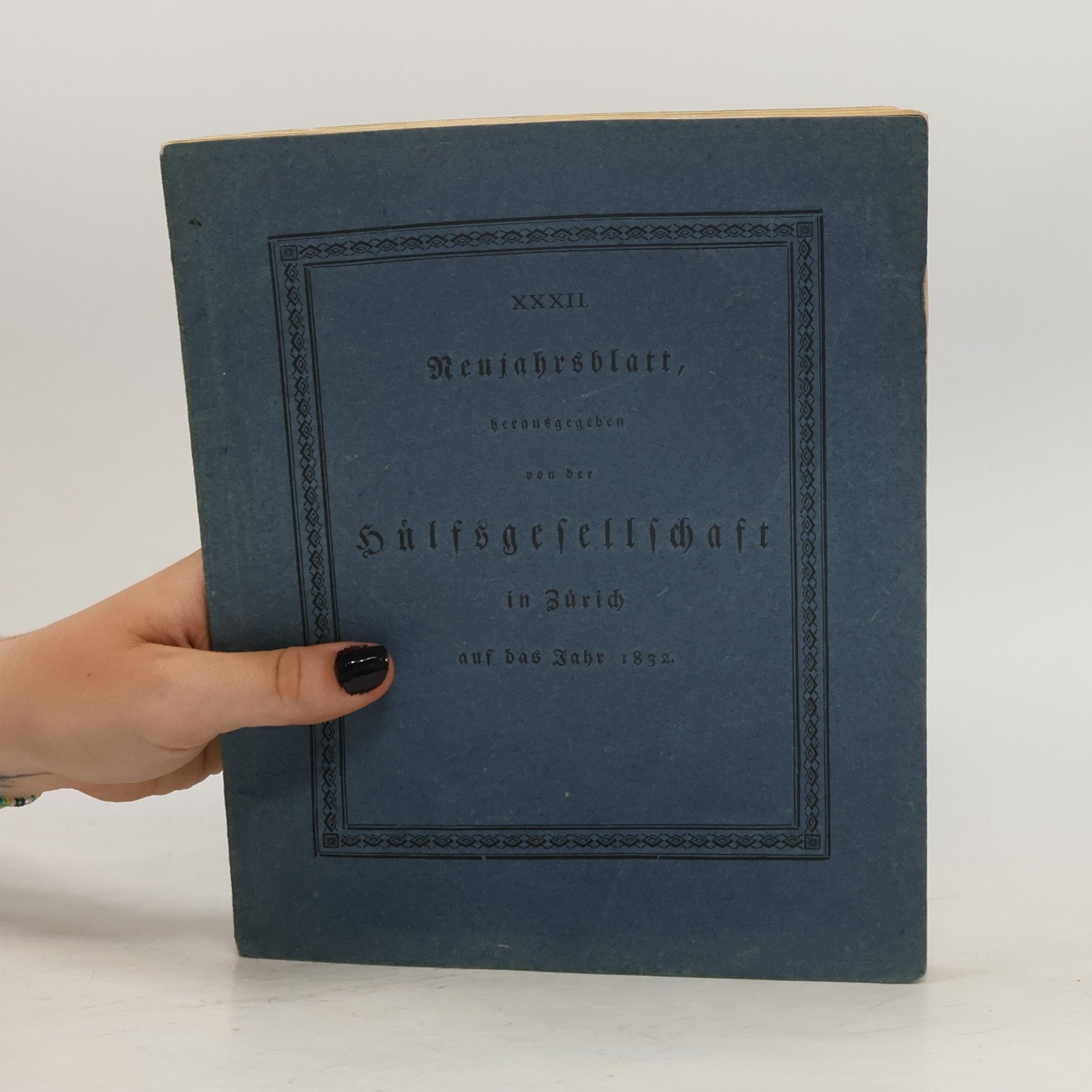 kolektiv Hulfsgesellschaft in Zürich auf das Jahr 1832