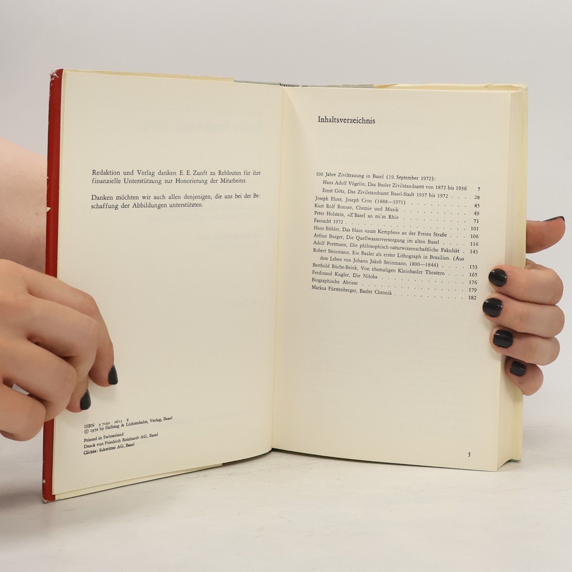 Kolektiv autorů Basler Stadtbuch 1973