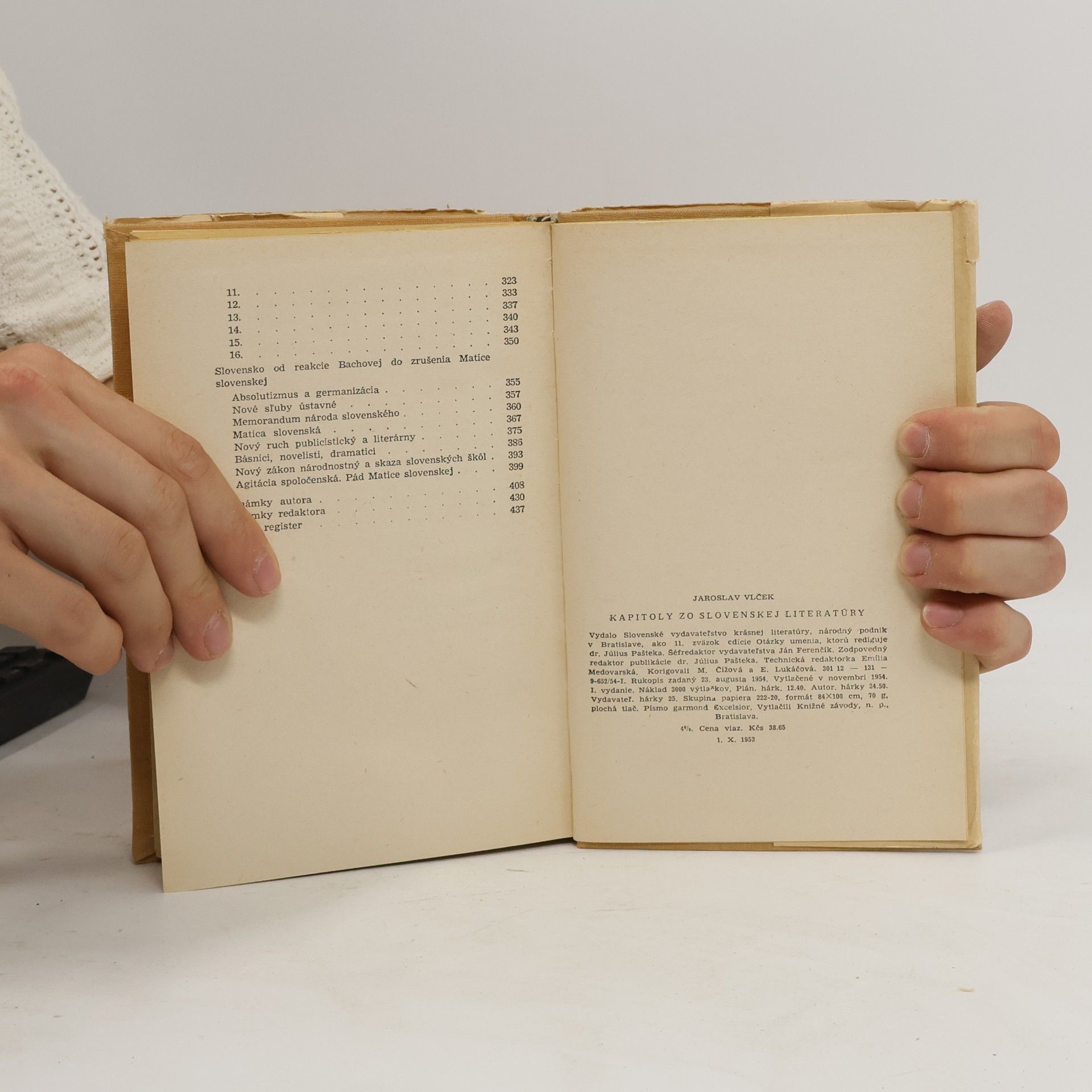 Jaroslav Vlček Kapitoly zo slovenskej literatúry