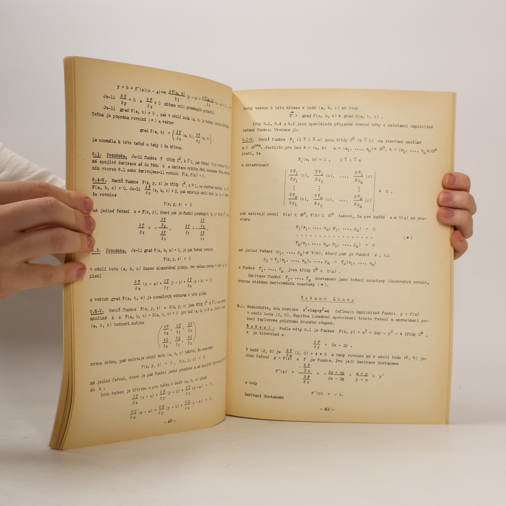 Zdeněk Jankovský Matematická analýza II-úlohy