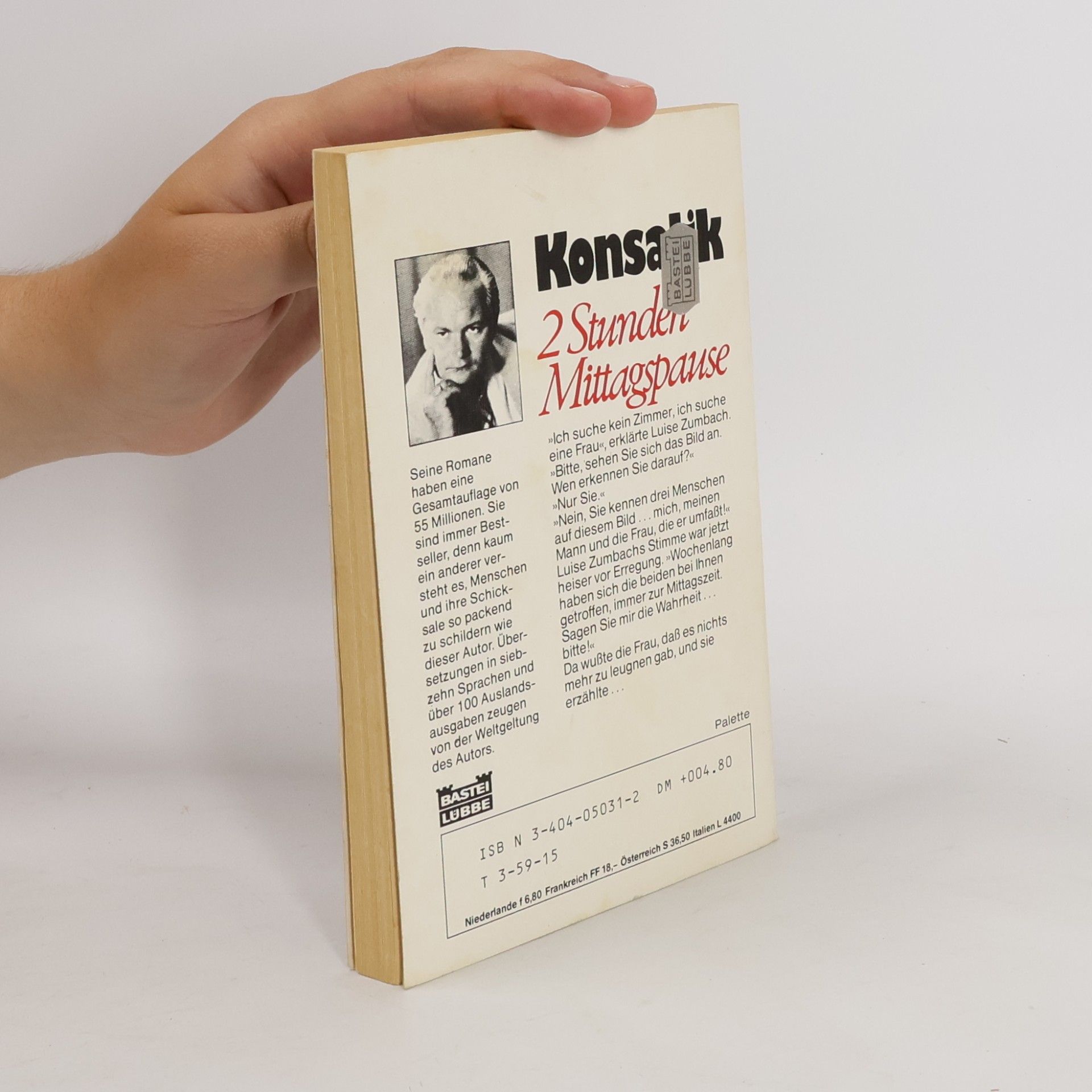 Heinz Günther Konsalik 2 Stunden Mittagspause