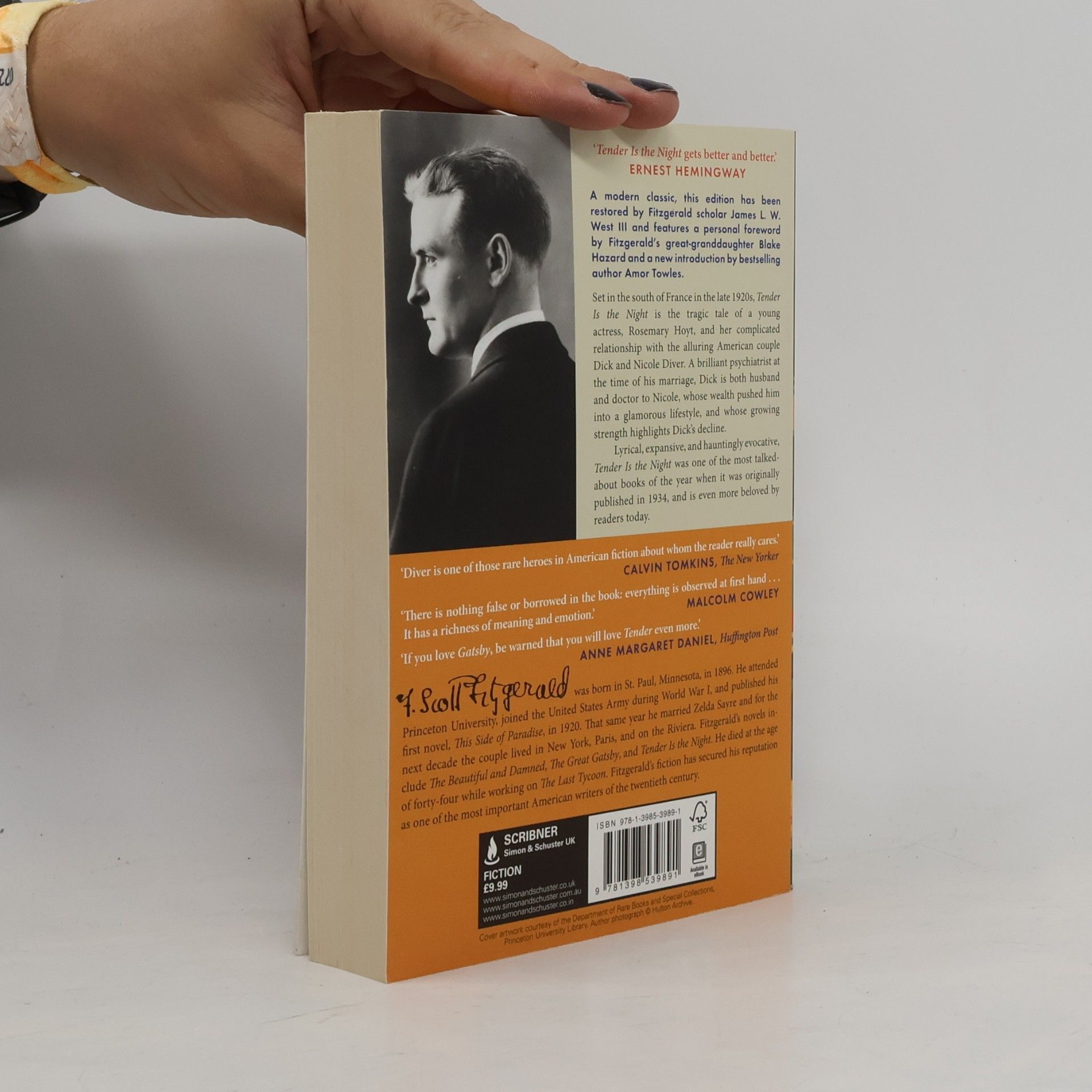 Francis Scott Fitzgerald Tender is the Night
