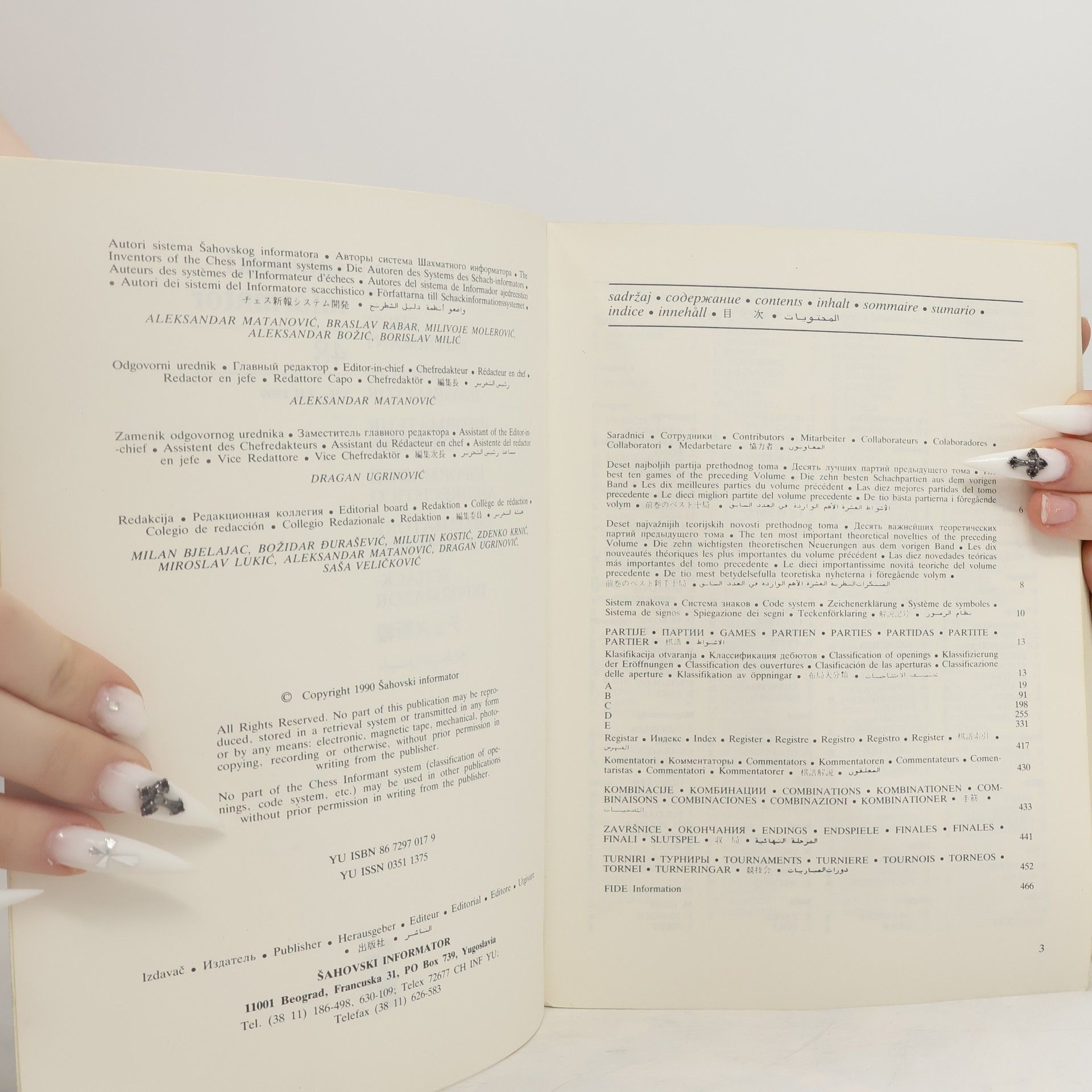 Collectif d'auteurs Šahovski informator 48