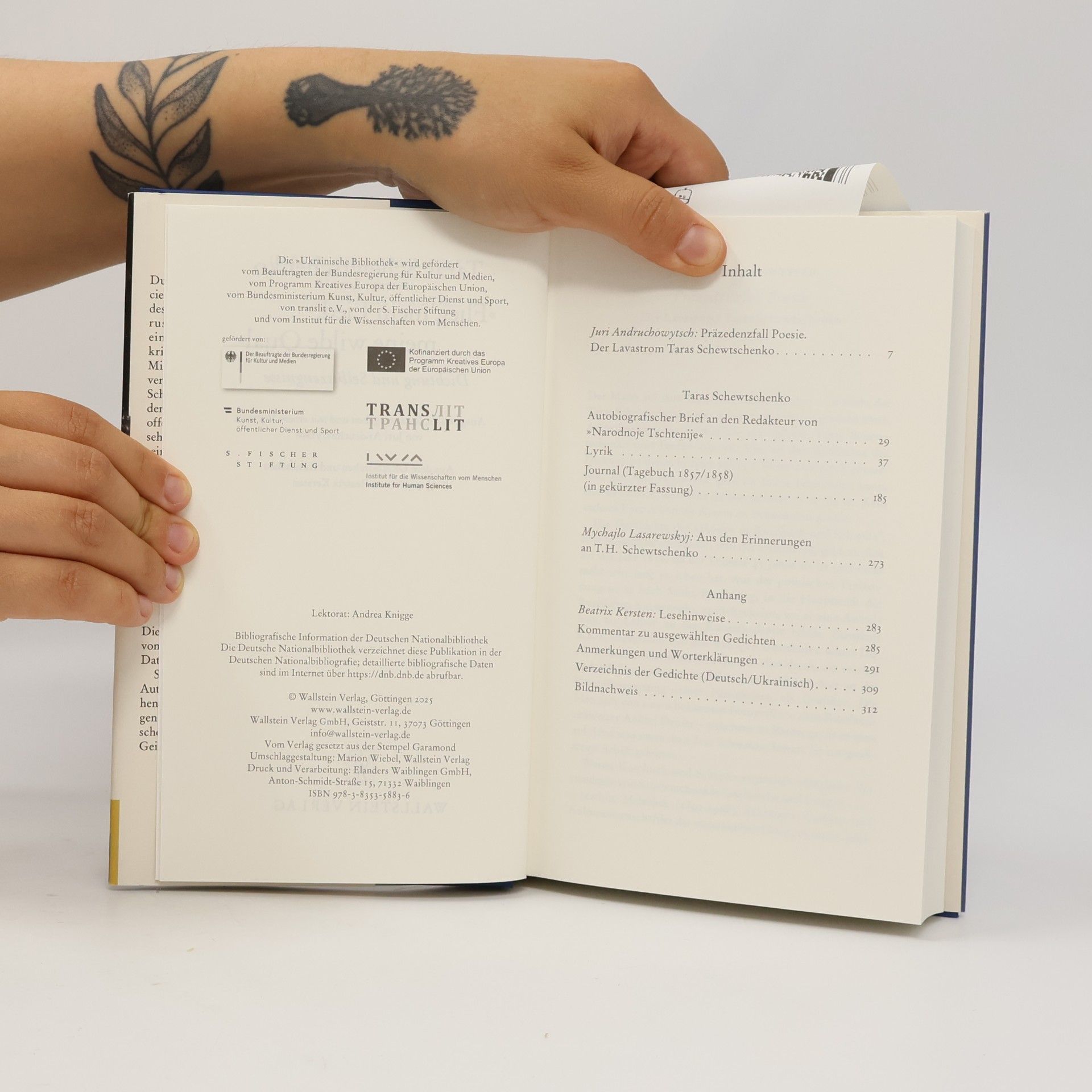Taras Schewtschenko Ukrainische Bibliothek: »Flieg mein Lied, meine wilde Qual«