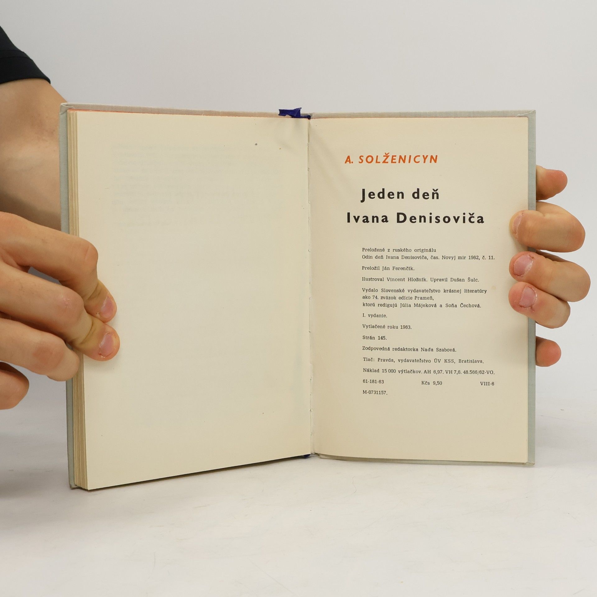 Aleksandr Solzhenitsyn Jeden deň Ivana Denisoviča