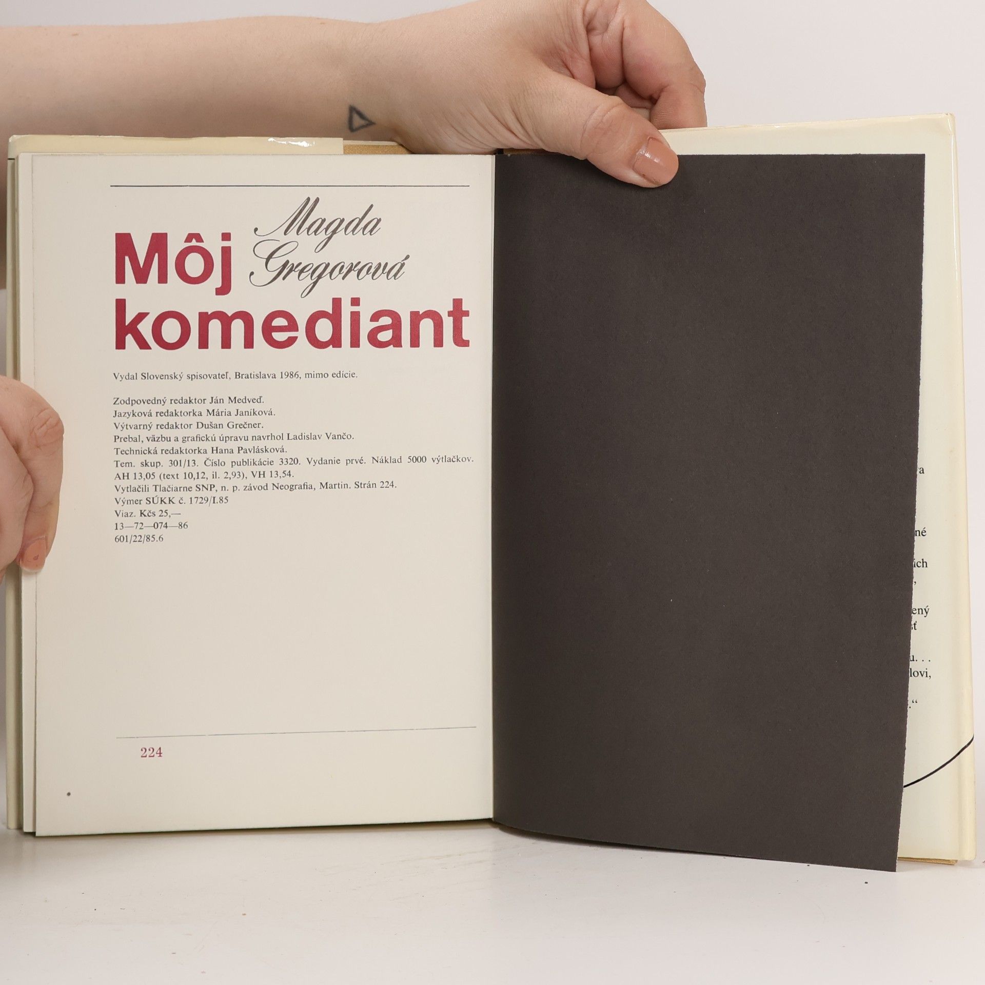 Magda Gregorová Môj komediant