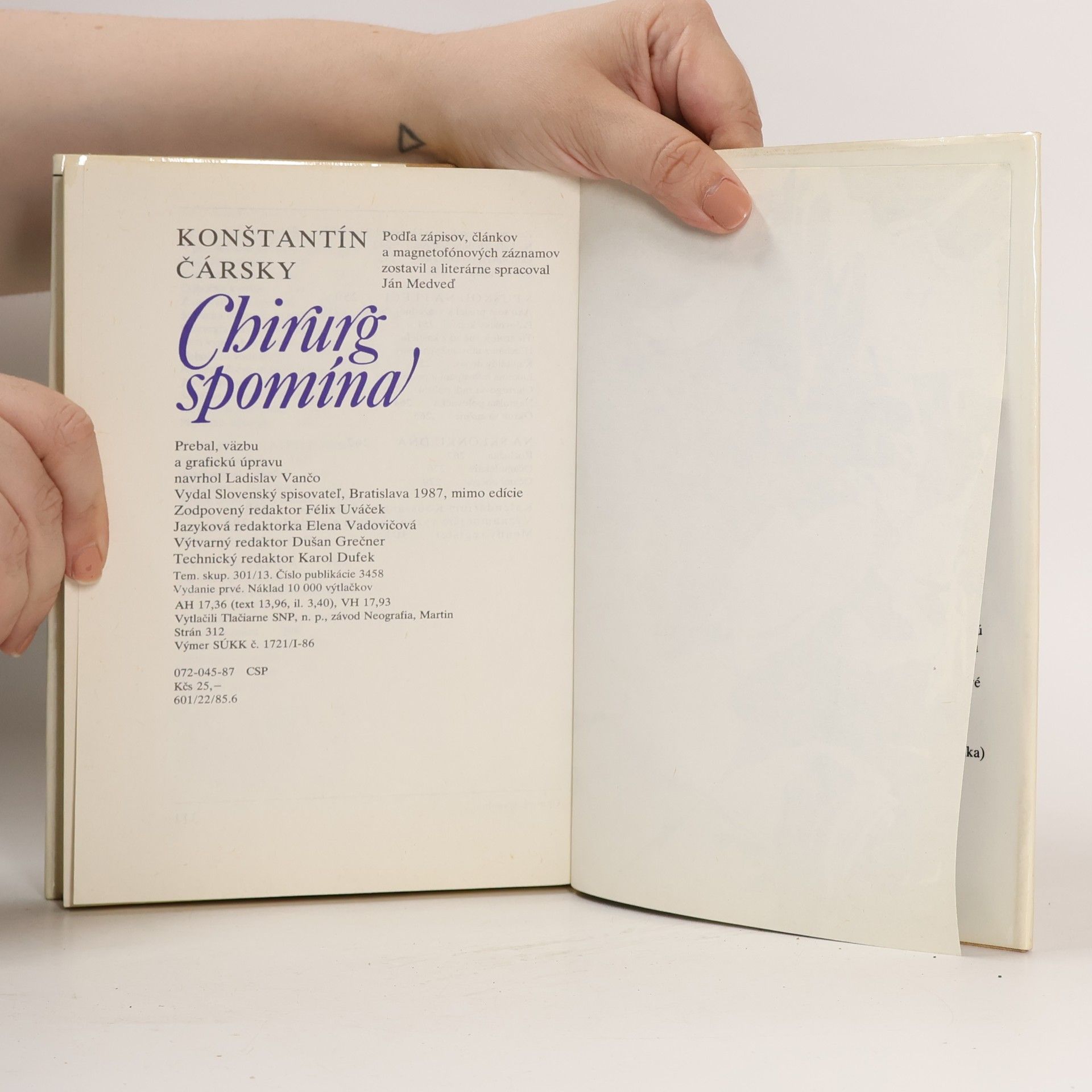 Konštantín Čársky Chirurg spomínal