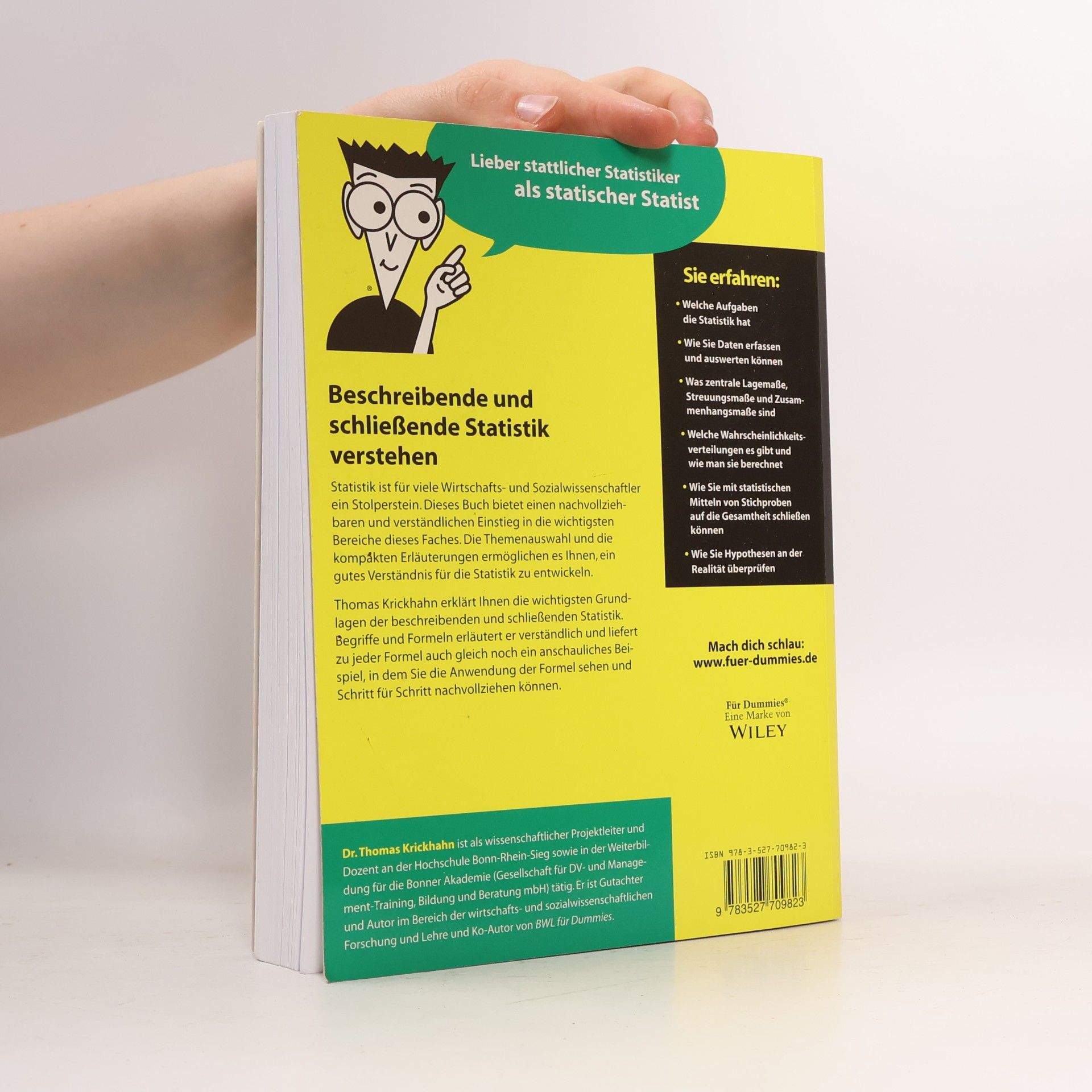 Thomas Krickhahn Statistik für Wirtschafts- und Sozialwissenschaftler für Dummies
