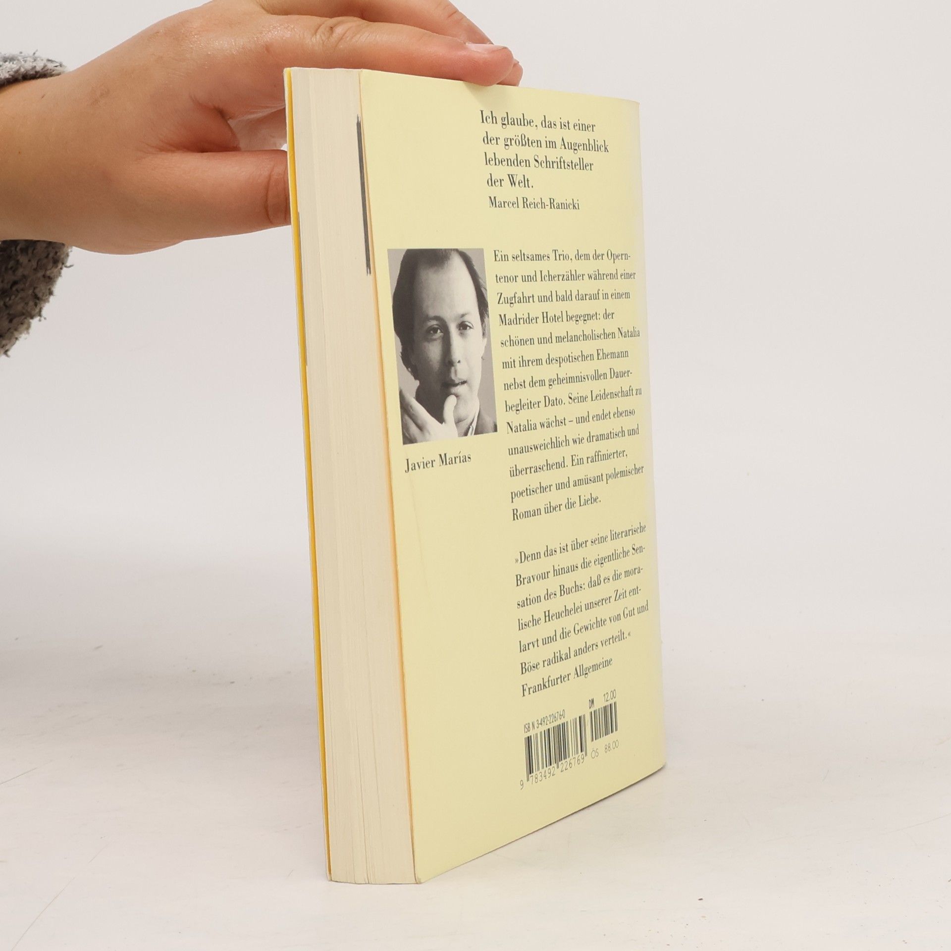 Javier Marías Der Gefühlsmensch