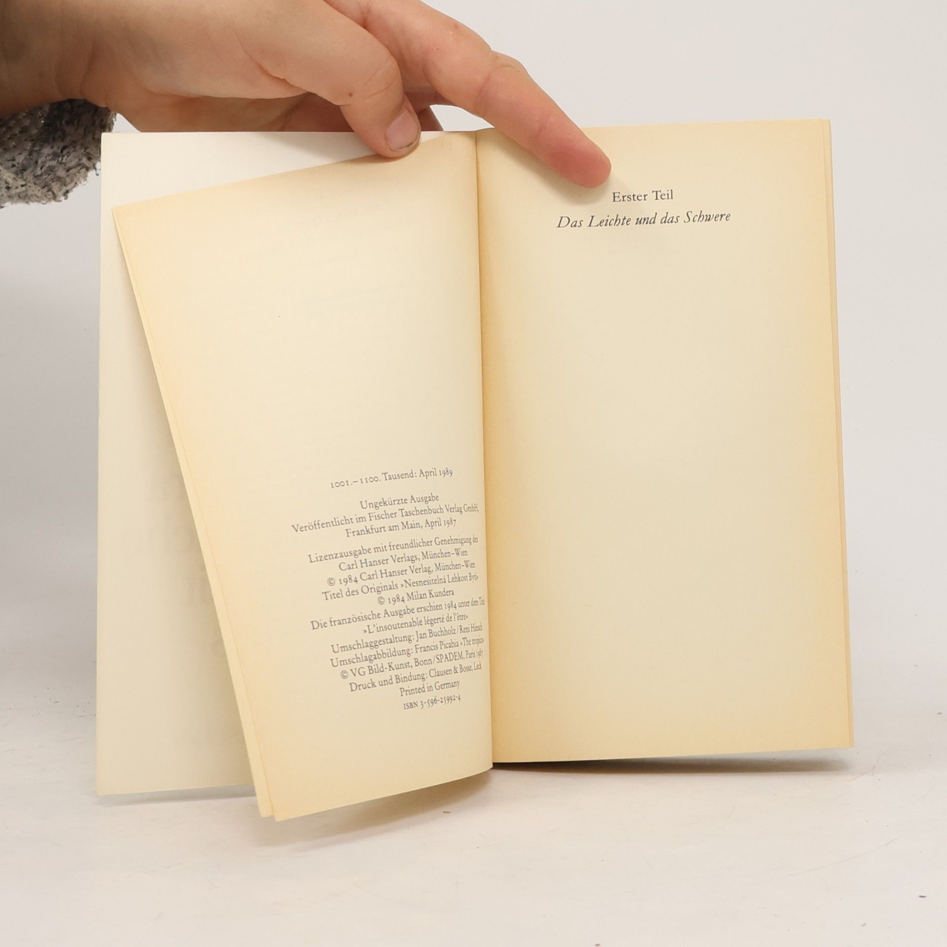 Milan Kundera Die unerträgliche Leichtigkeit des Seins