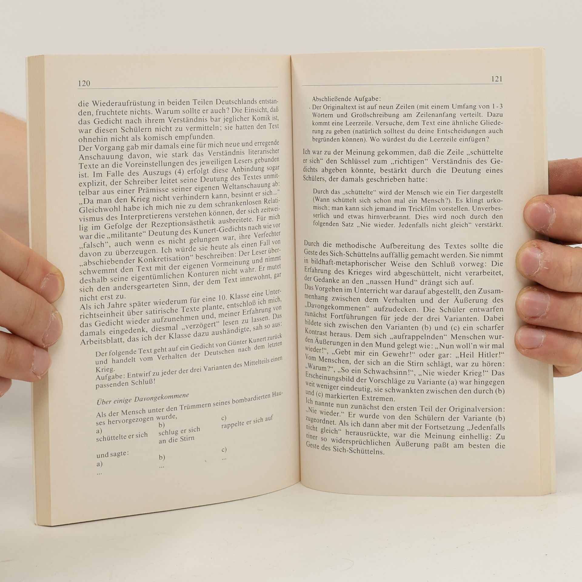 Harald Frommer Lesen im Unterricht
