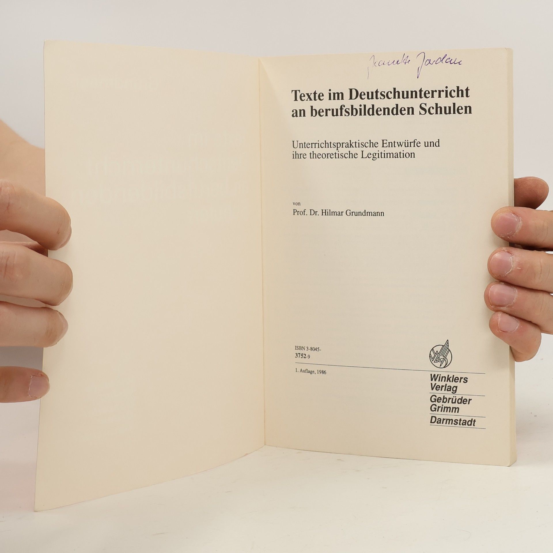 Grundmann Grundmann: Texte im Deutschunterricht an berufsbildenden Schulen