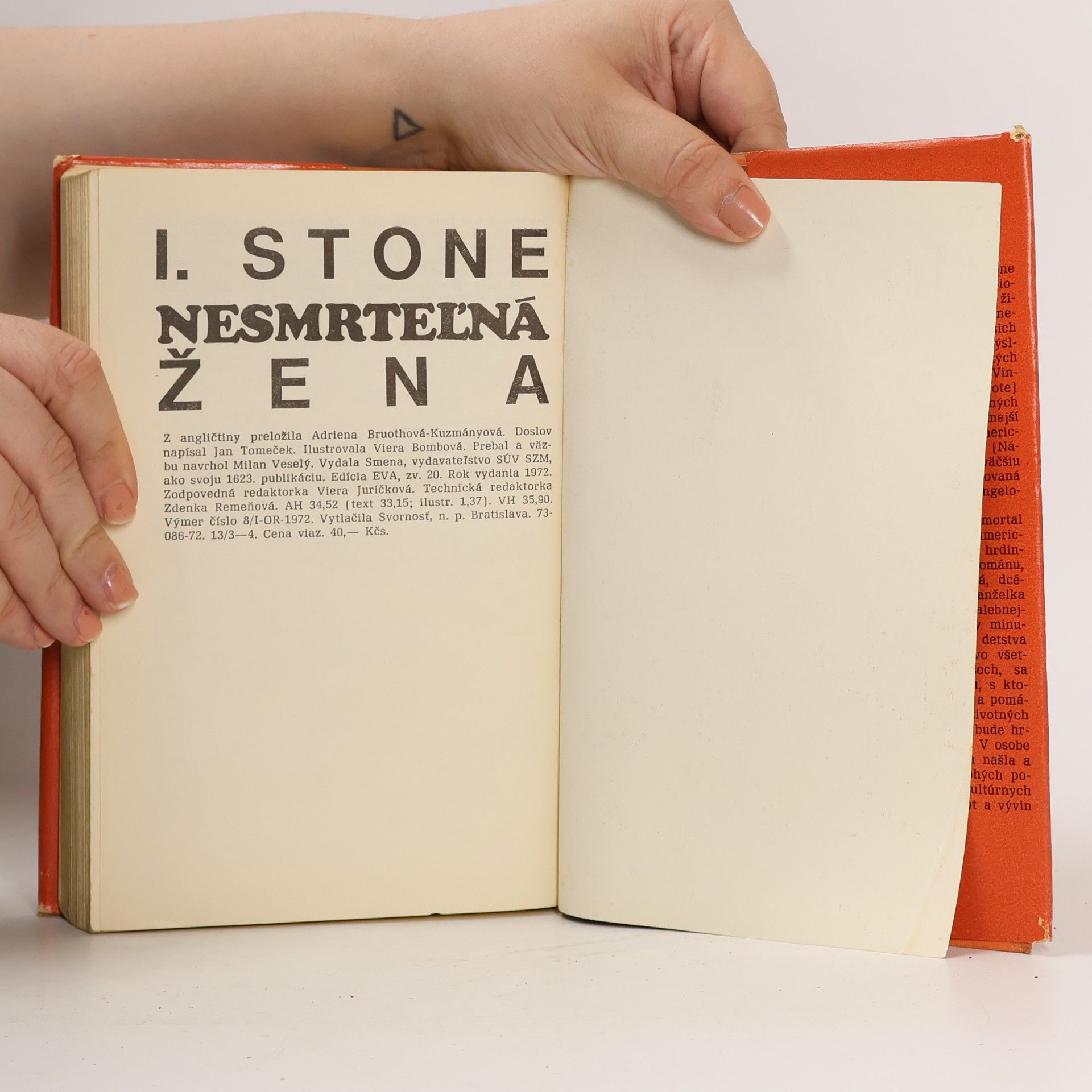 Irving Stone Nesmrteľná žena