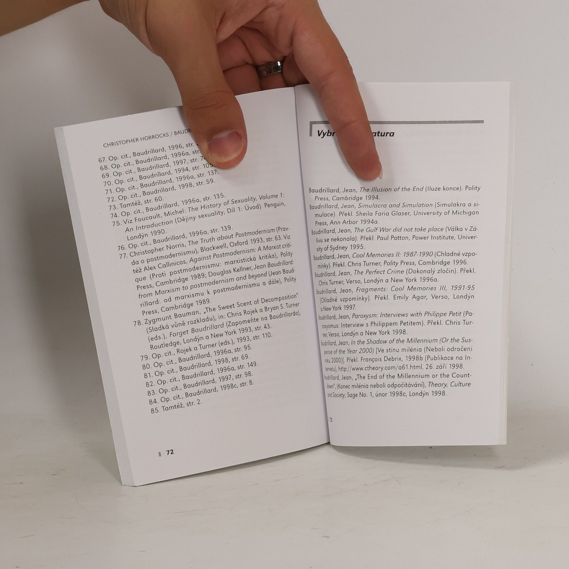 Chris Horrocks Baudrillard a milénium