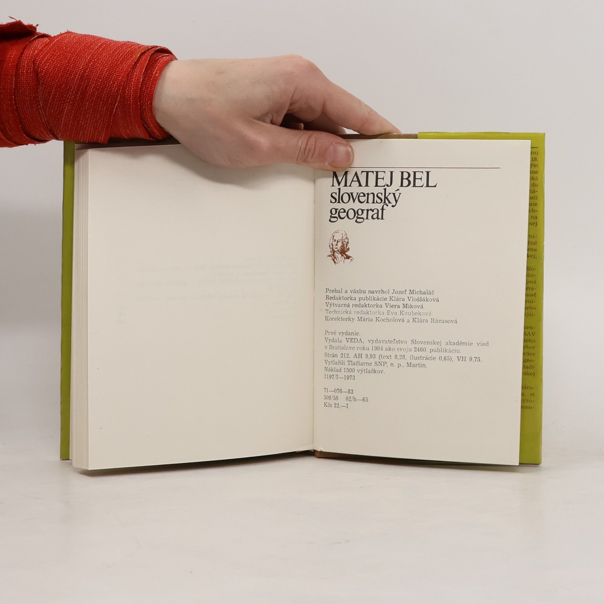 Various authors Matej Bel. Slovenský geograf