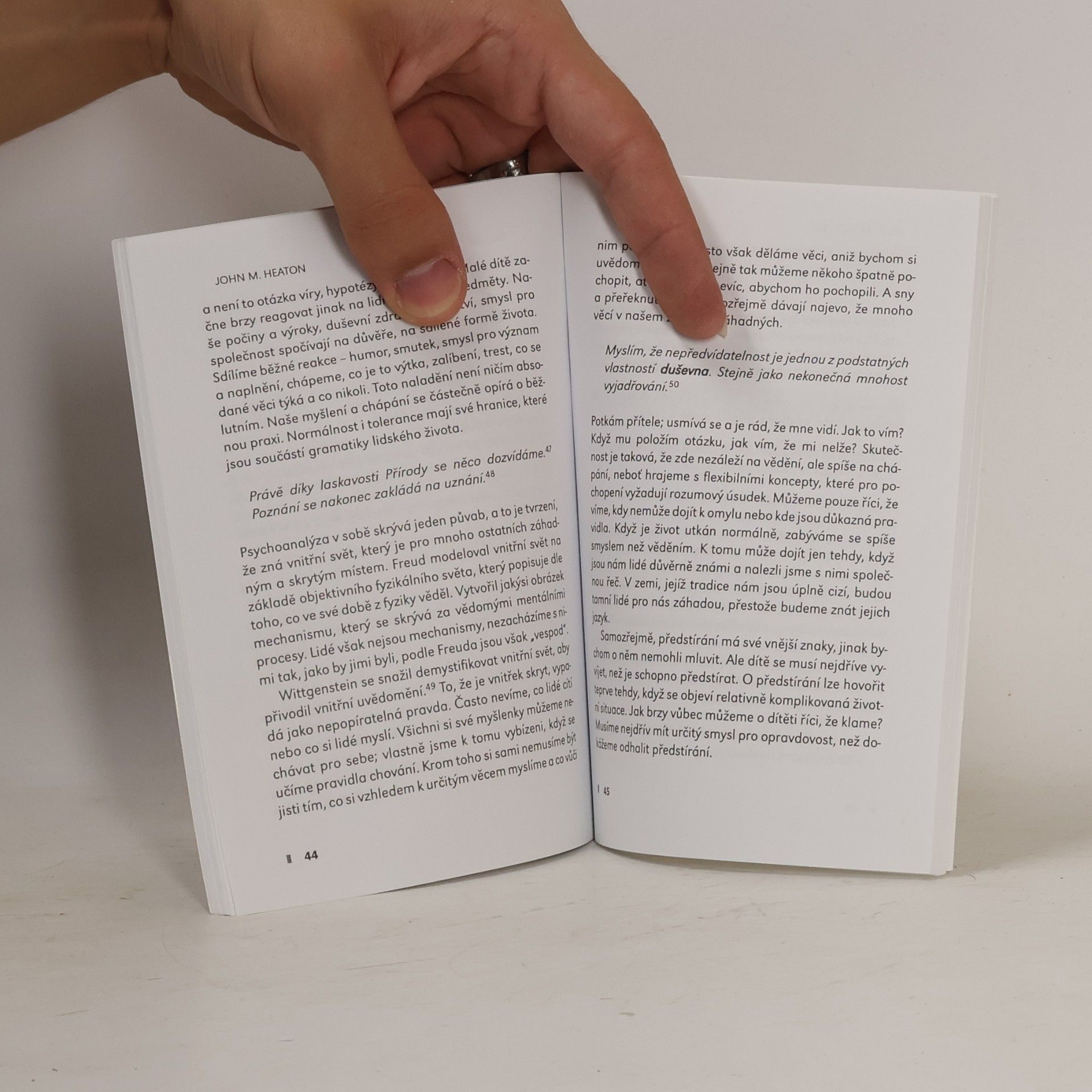 John M. Heaton Wittgenstein a psychoanalýza