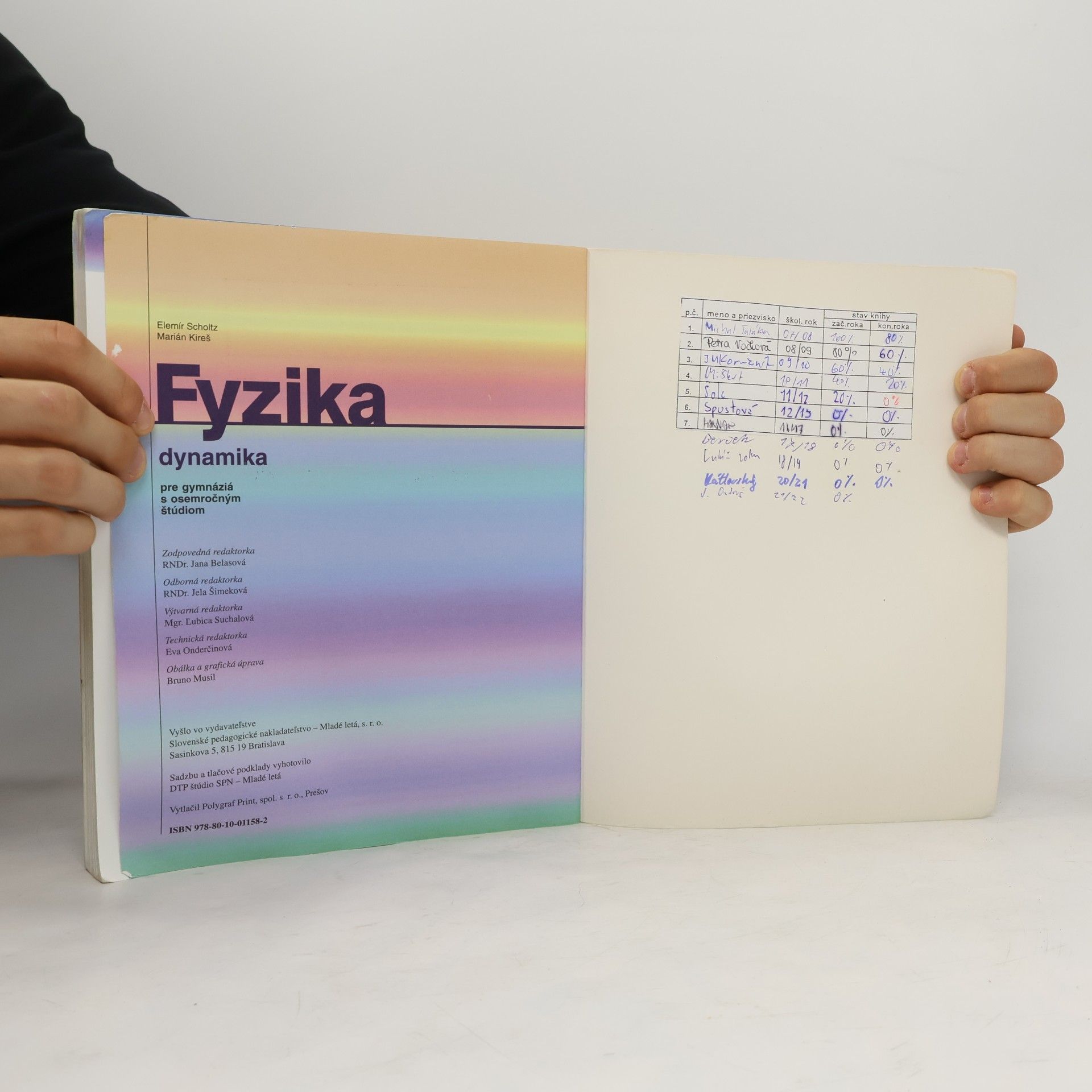 Elemír Scholtz Fyzika dynamika pre gymnáziá s osemročným štúdiom