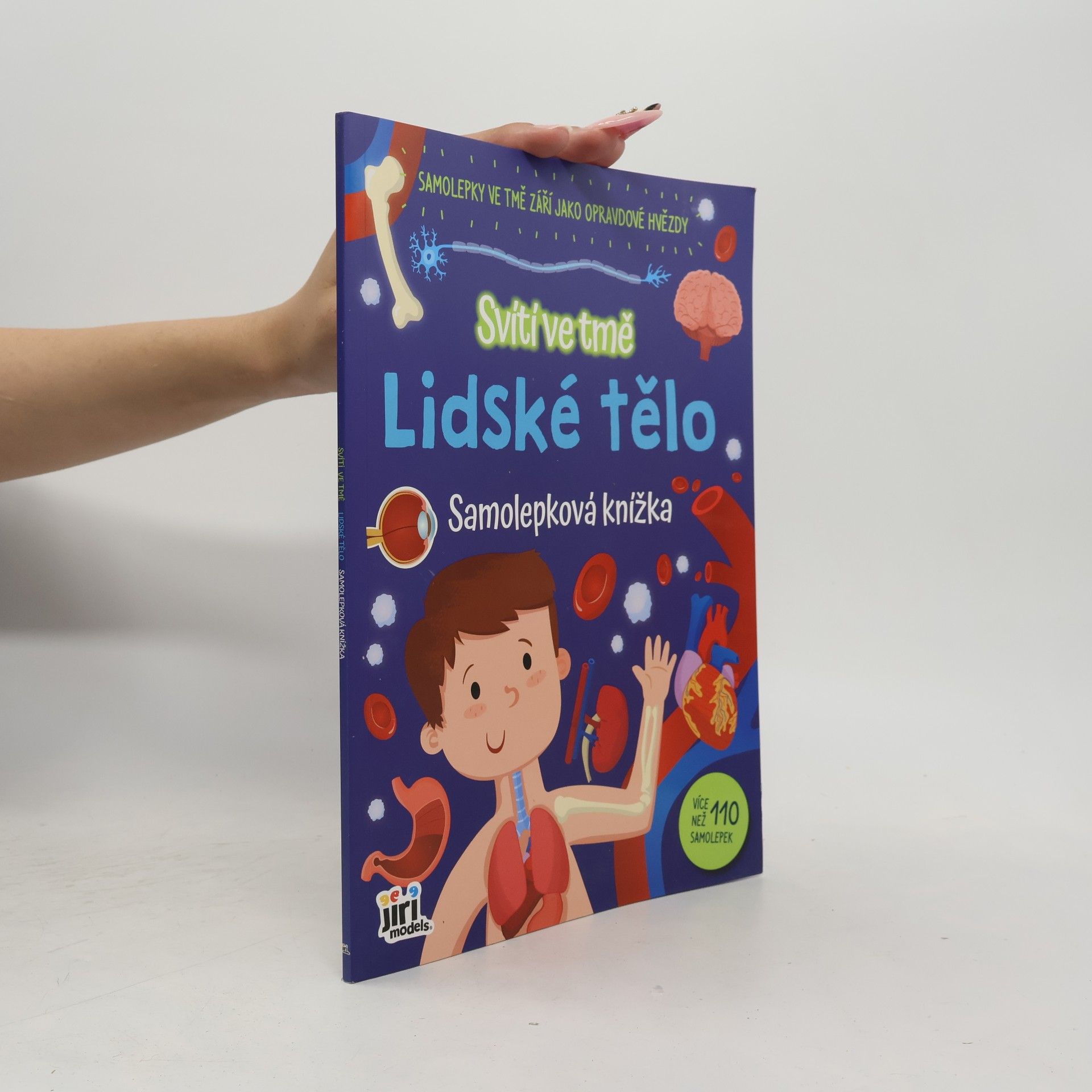 Kolektív autorov Svítí ve tmě. Lidské tělo. Samolepková knížka.