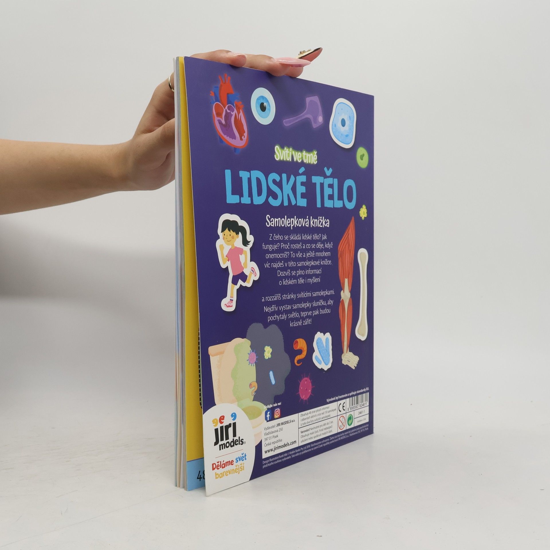 Kolektiv autorů Svítí ve tmě. Lidské tělo. Samolepková knížka.