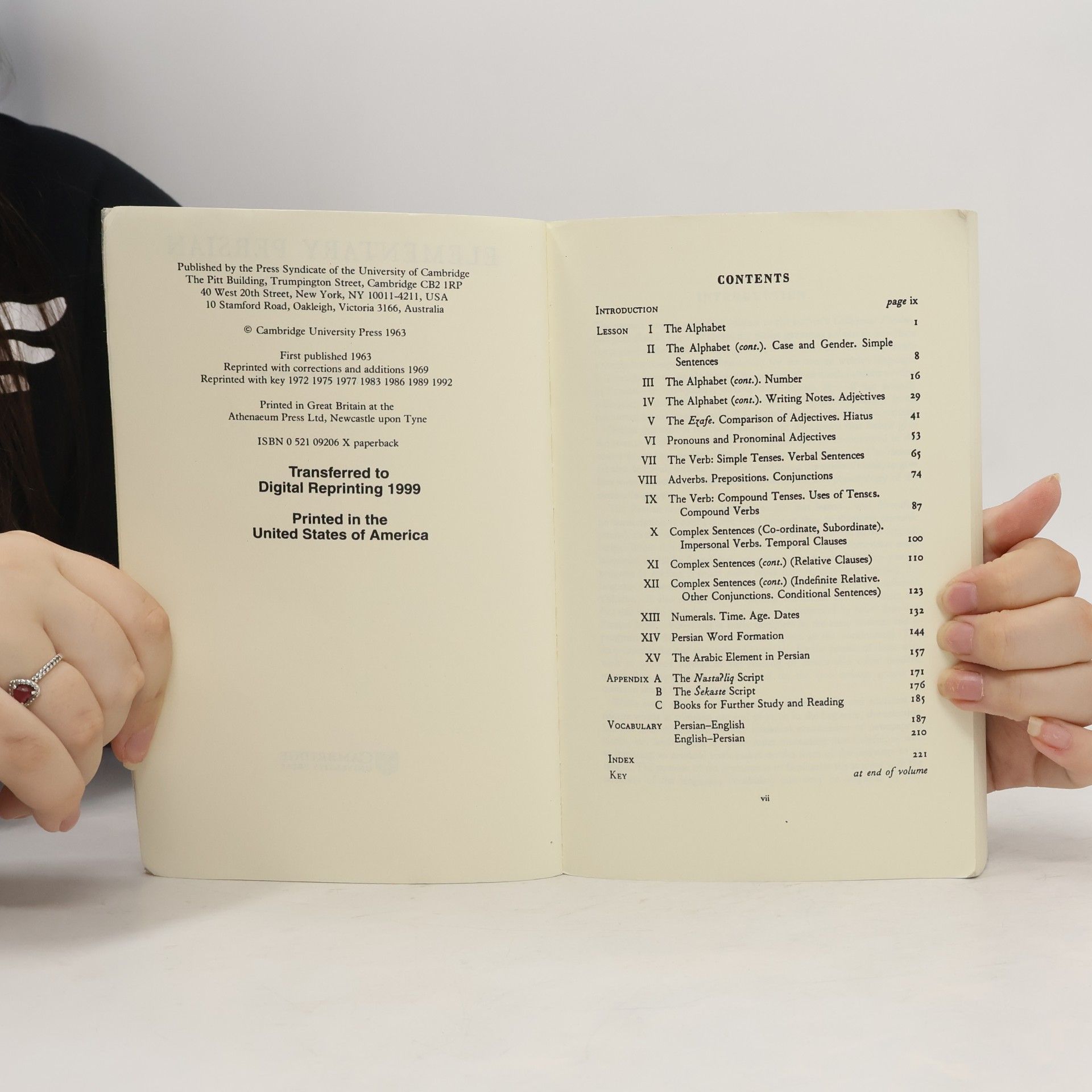 Lawrence Paul Elwell-Sutton Elementary Persian Grammar