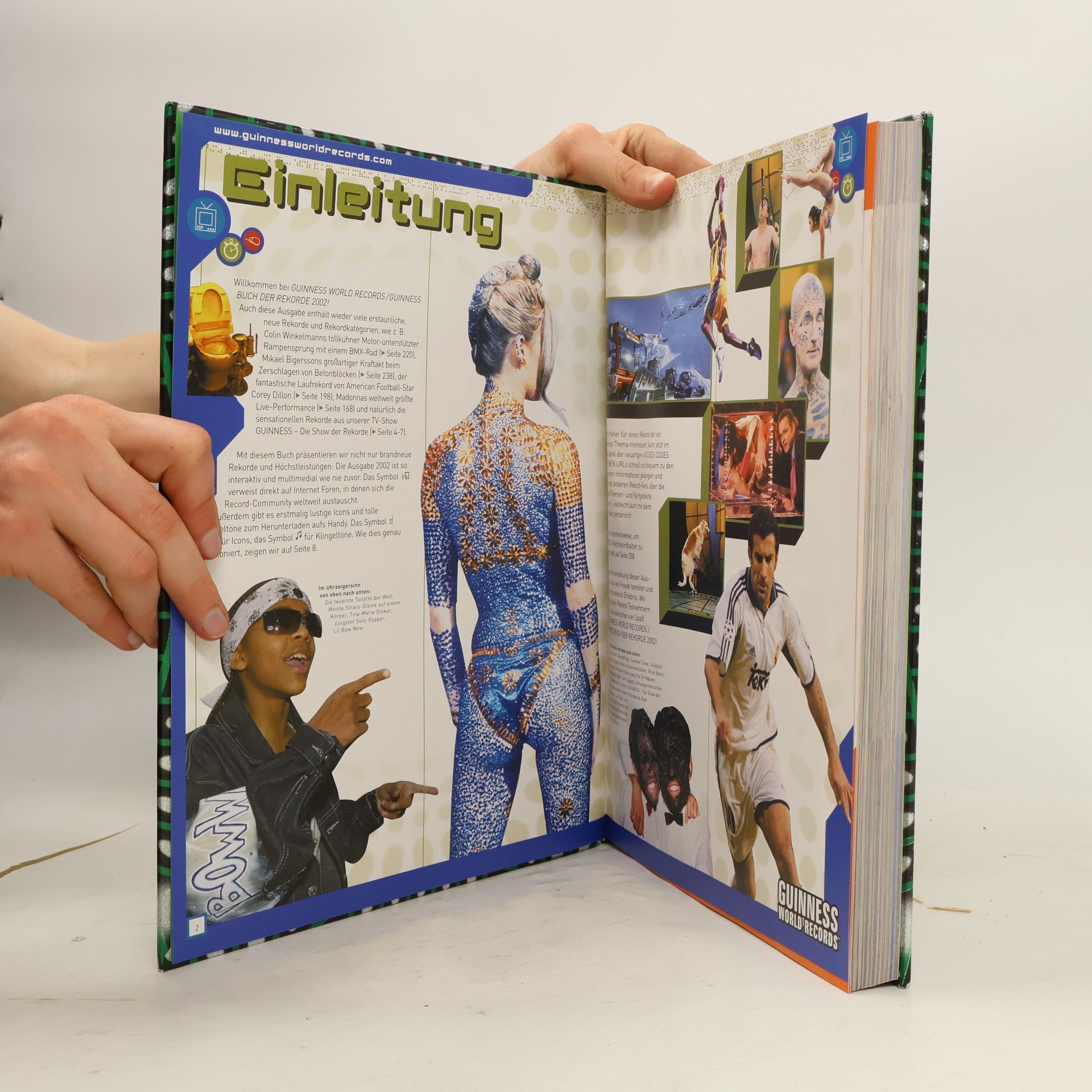 Various authors Guinness Wolrd Records 2002. Guinness Buch der Rekorde 2002