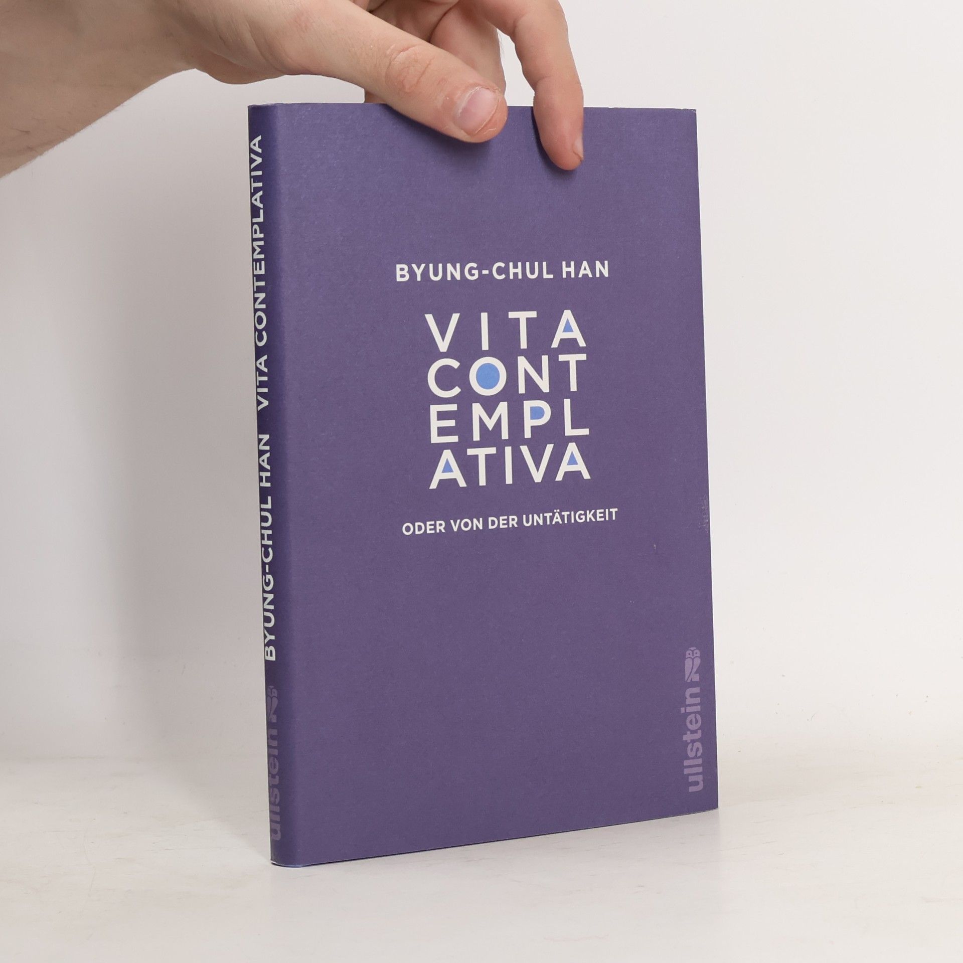 Byung-Chul Han Vita contemplativa oder Von der Untätigkeit