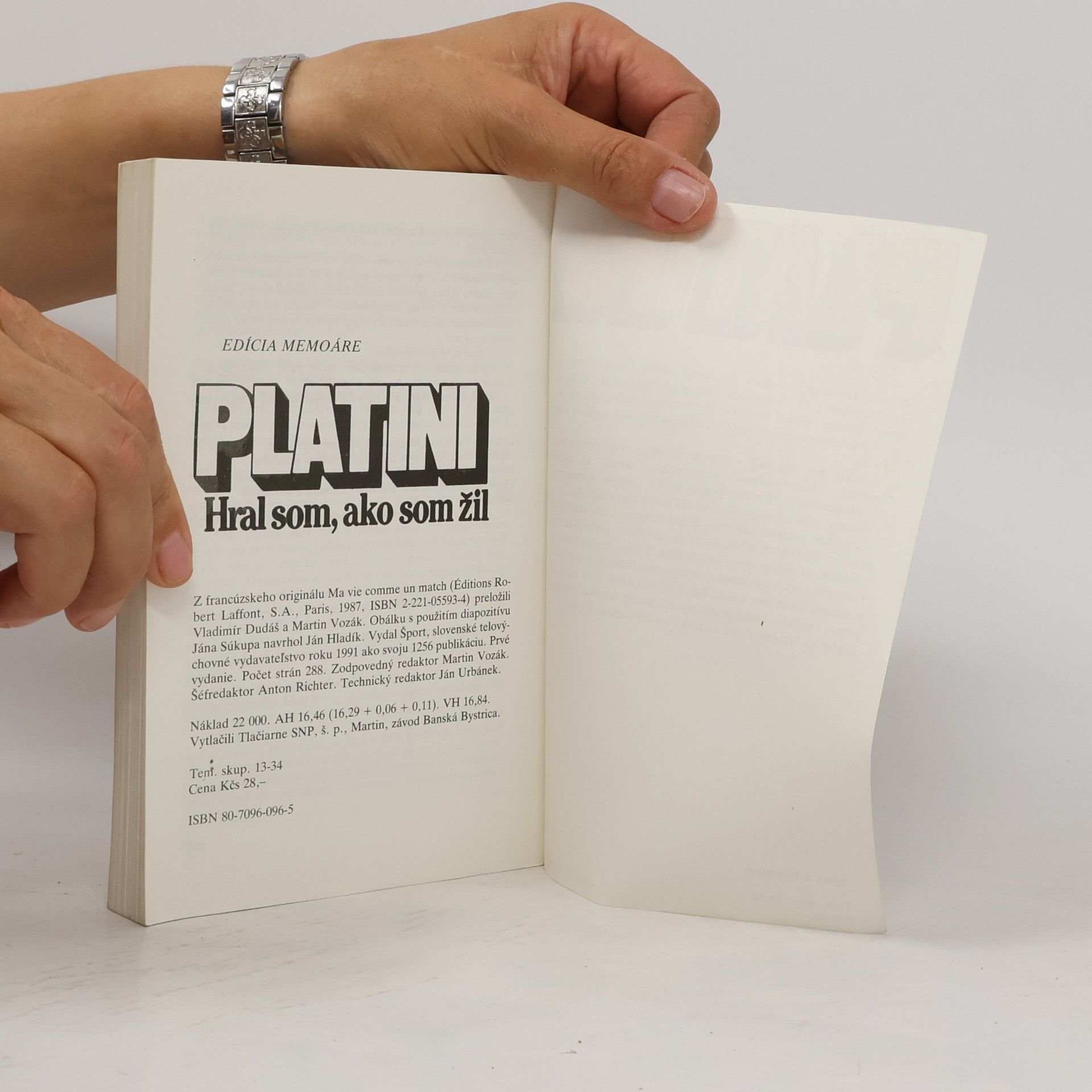Collectif d'auteurs Platini-Hral som, ako som žil